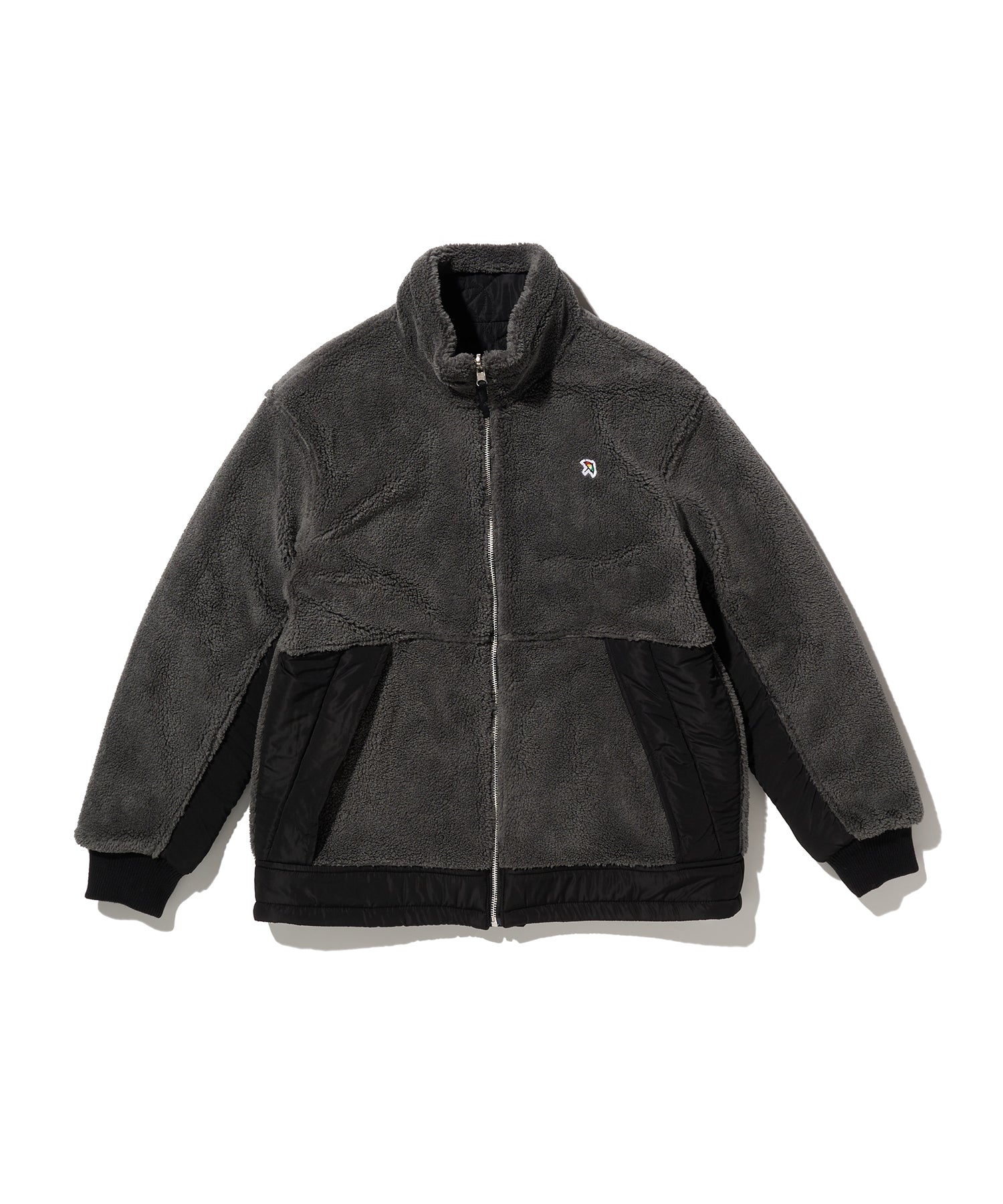 リバーシブル ボア×アンブレラキルト シェア ジャケット（その他