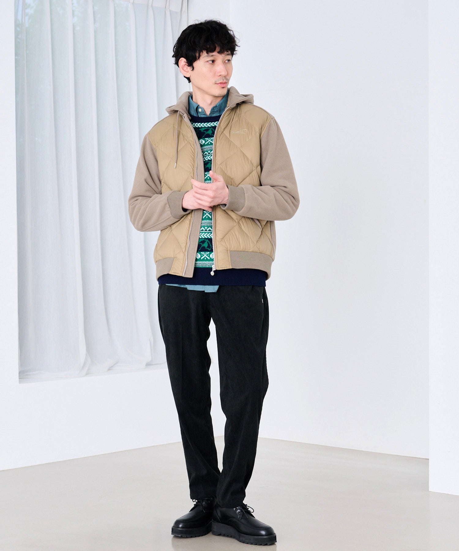 RIO jacket ファーフード2way ジャケット Crazy Mix Reversible Puffer Jacket by Farm Rio | HYPERCLASH