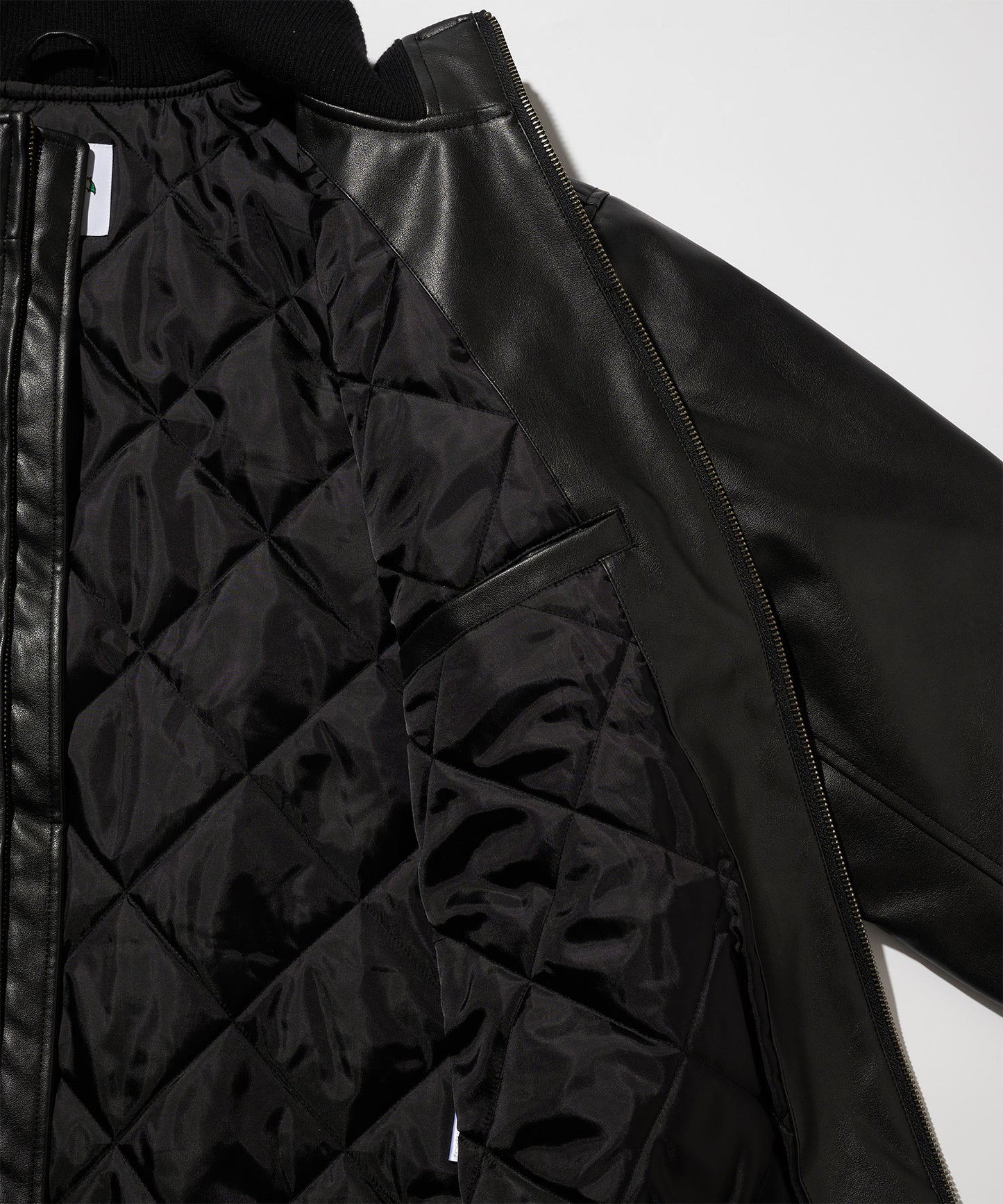 Fレザー 中綿 フライトジャケット