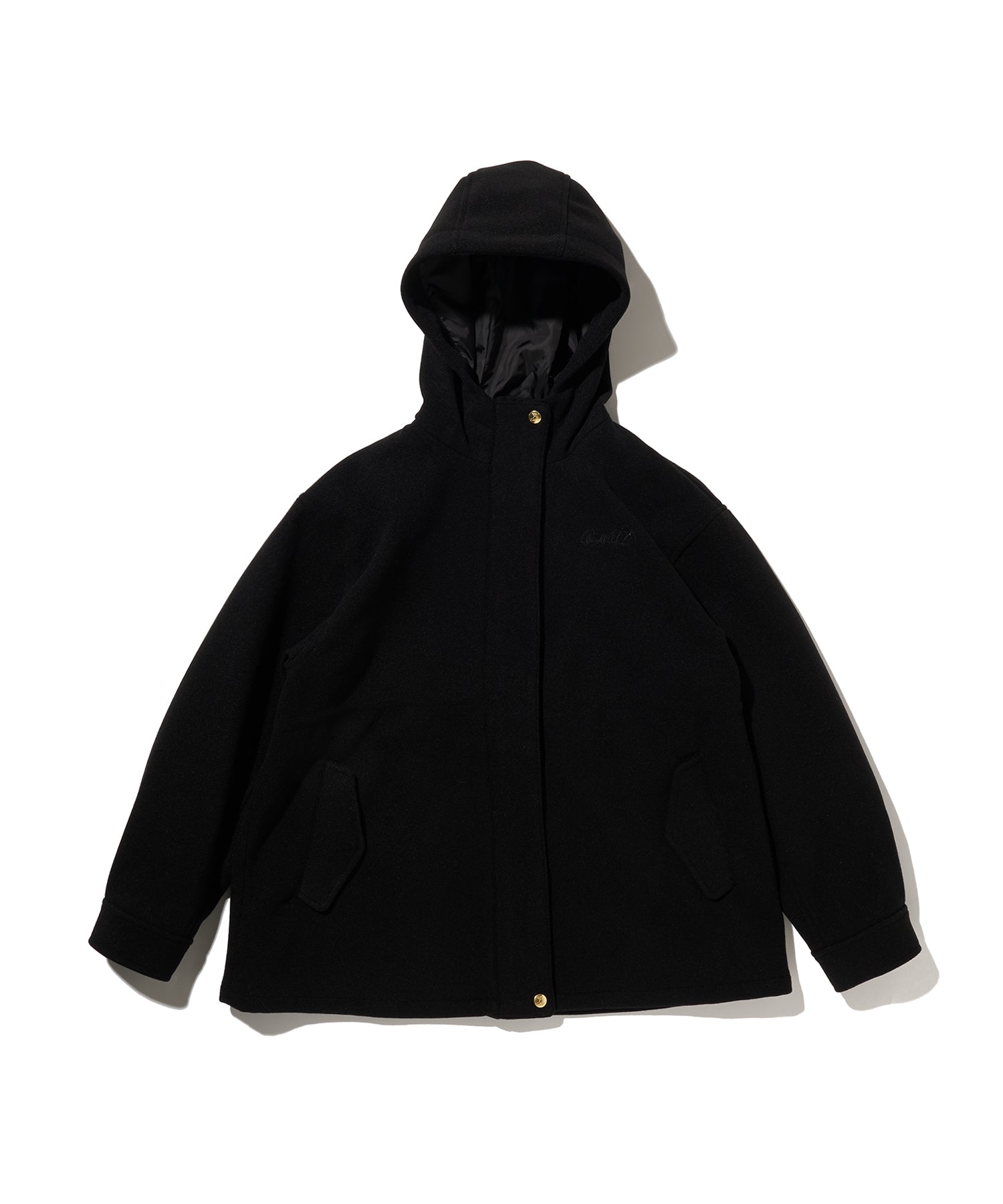 ニットメルトン フードジャケット（その他アウター/レディース