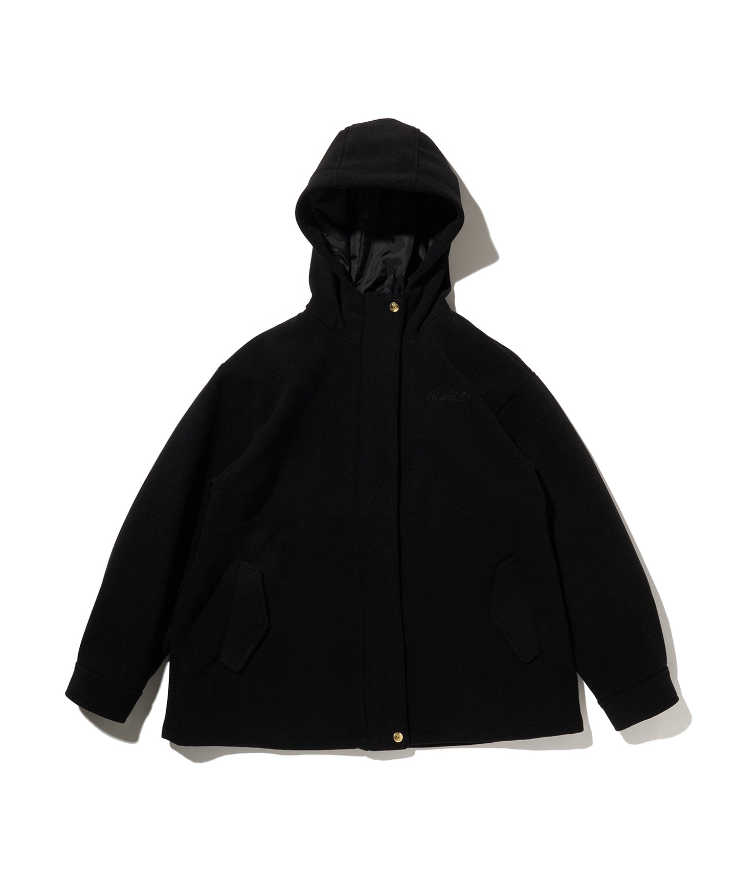 ニットメルトン フードジャケット