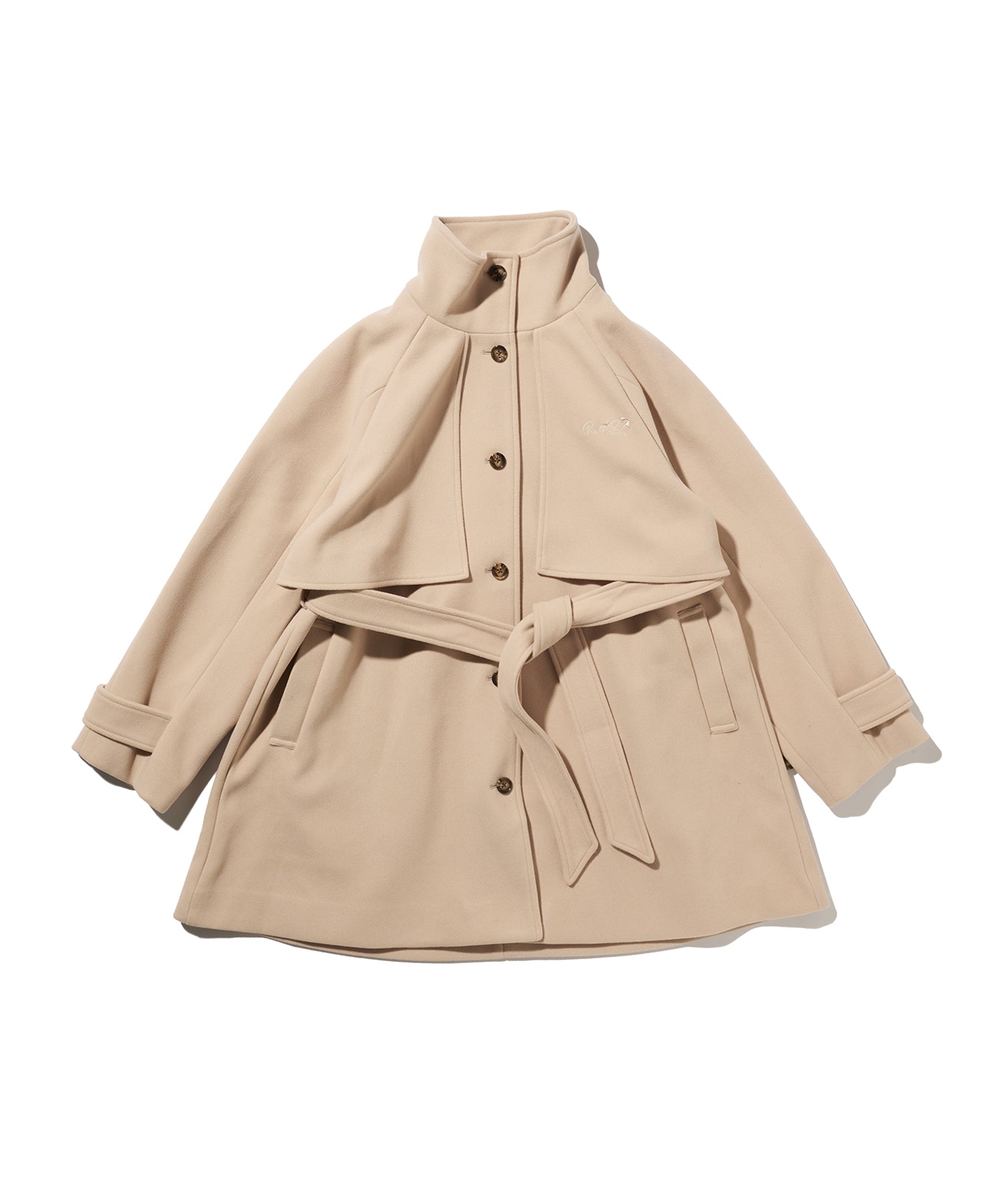 ニットメルトン スタンドカラーコート（チェスターコート/レディース