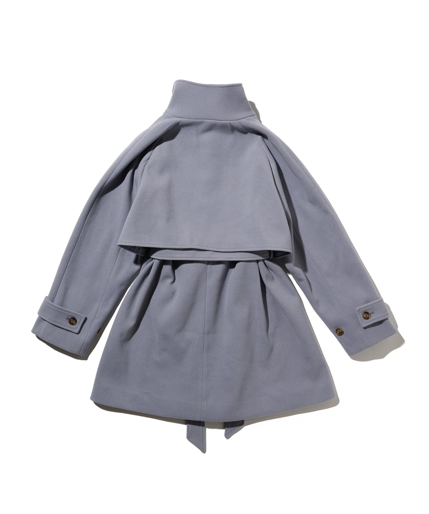 ニットメルトン スタンドカラーコート（チェスターコート/レディース