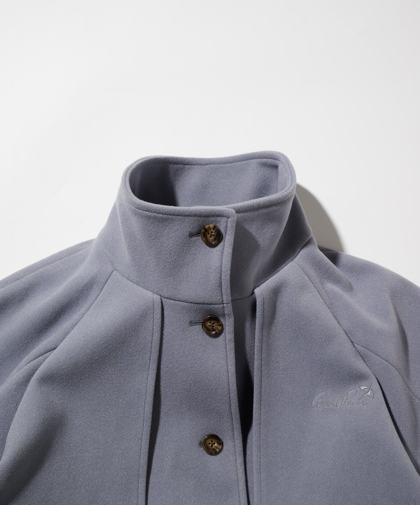 ニットメルトン スタンドカラーコート