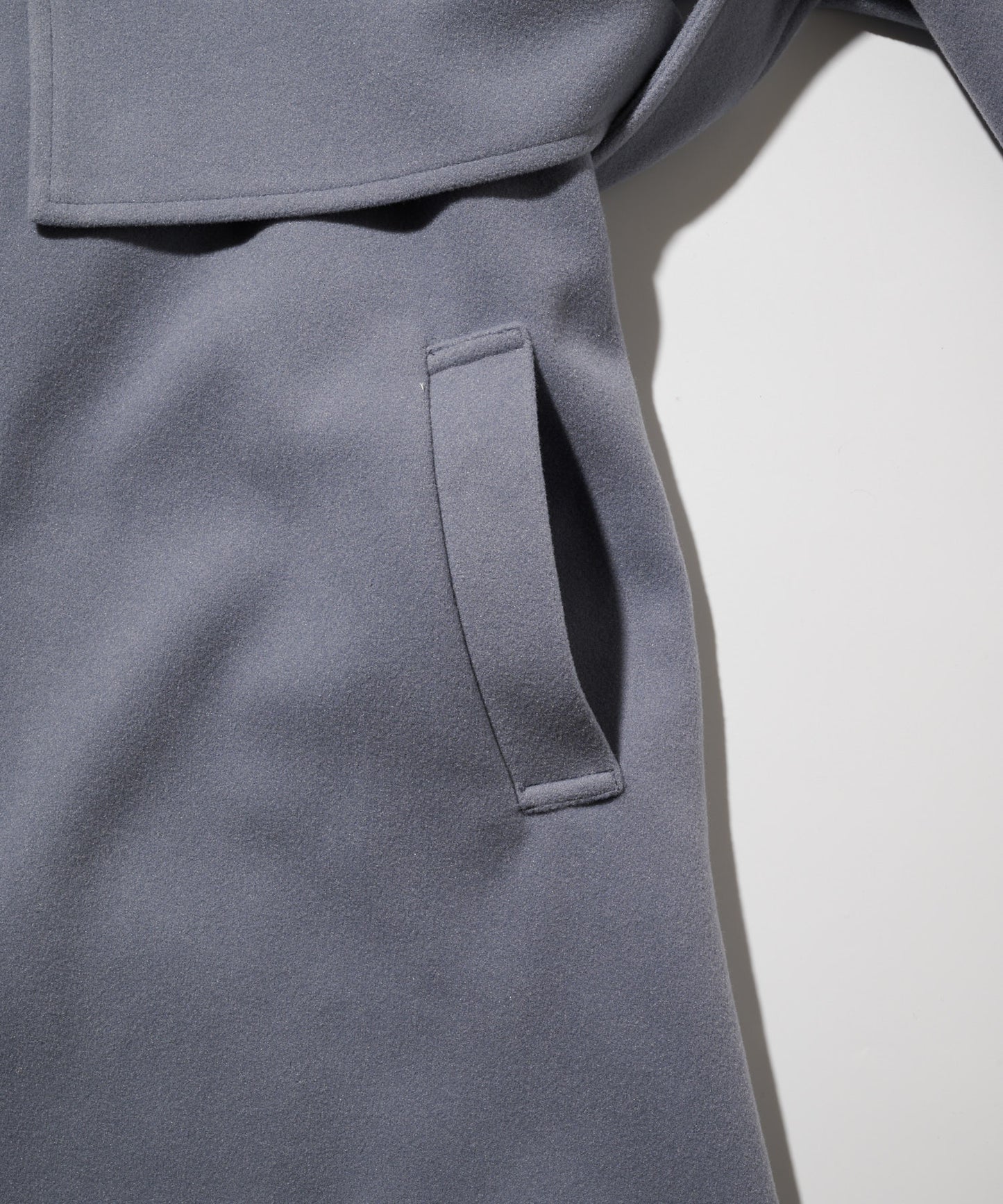 ニットメルトン スタンドカラーコート