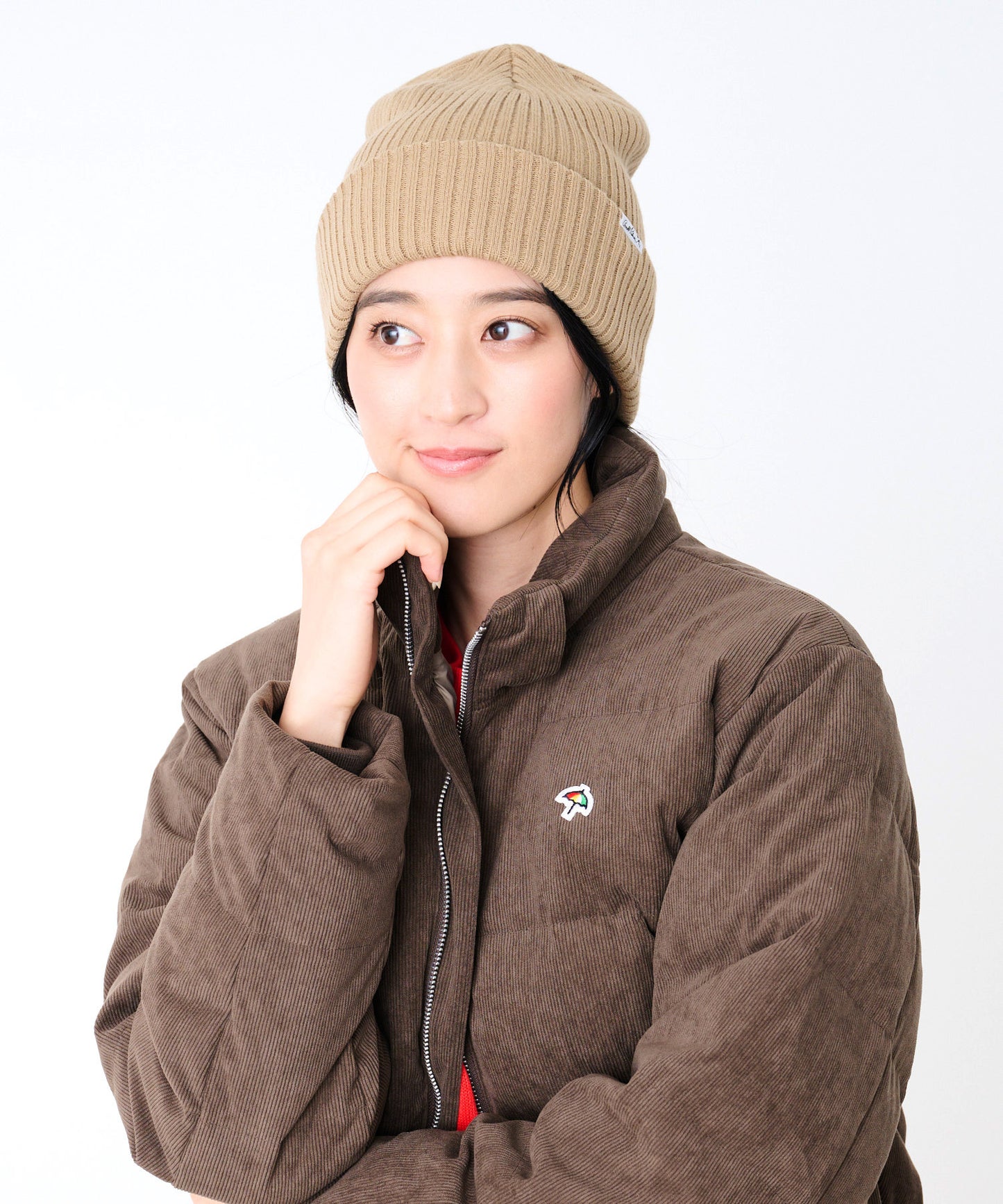 リブ編み シェア ニットキャップ