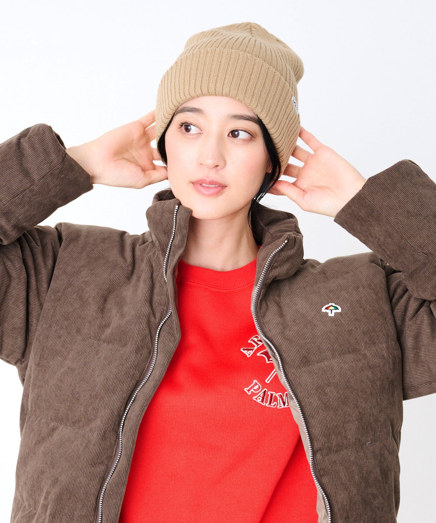 リブ編み シェア ニットキャップ