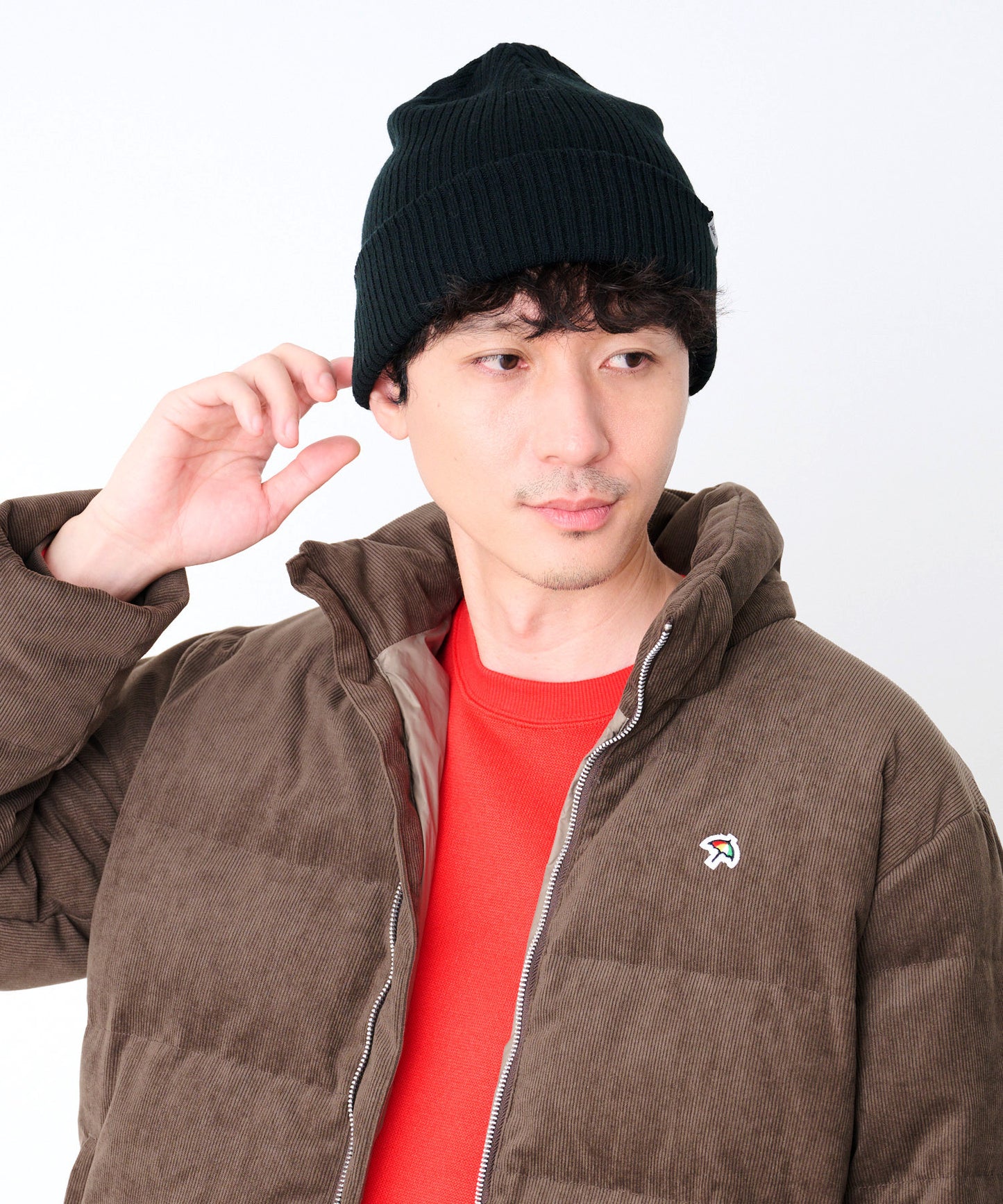 リブ編み シェア ニットキャップ