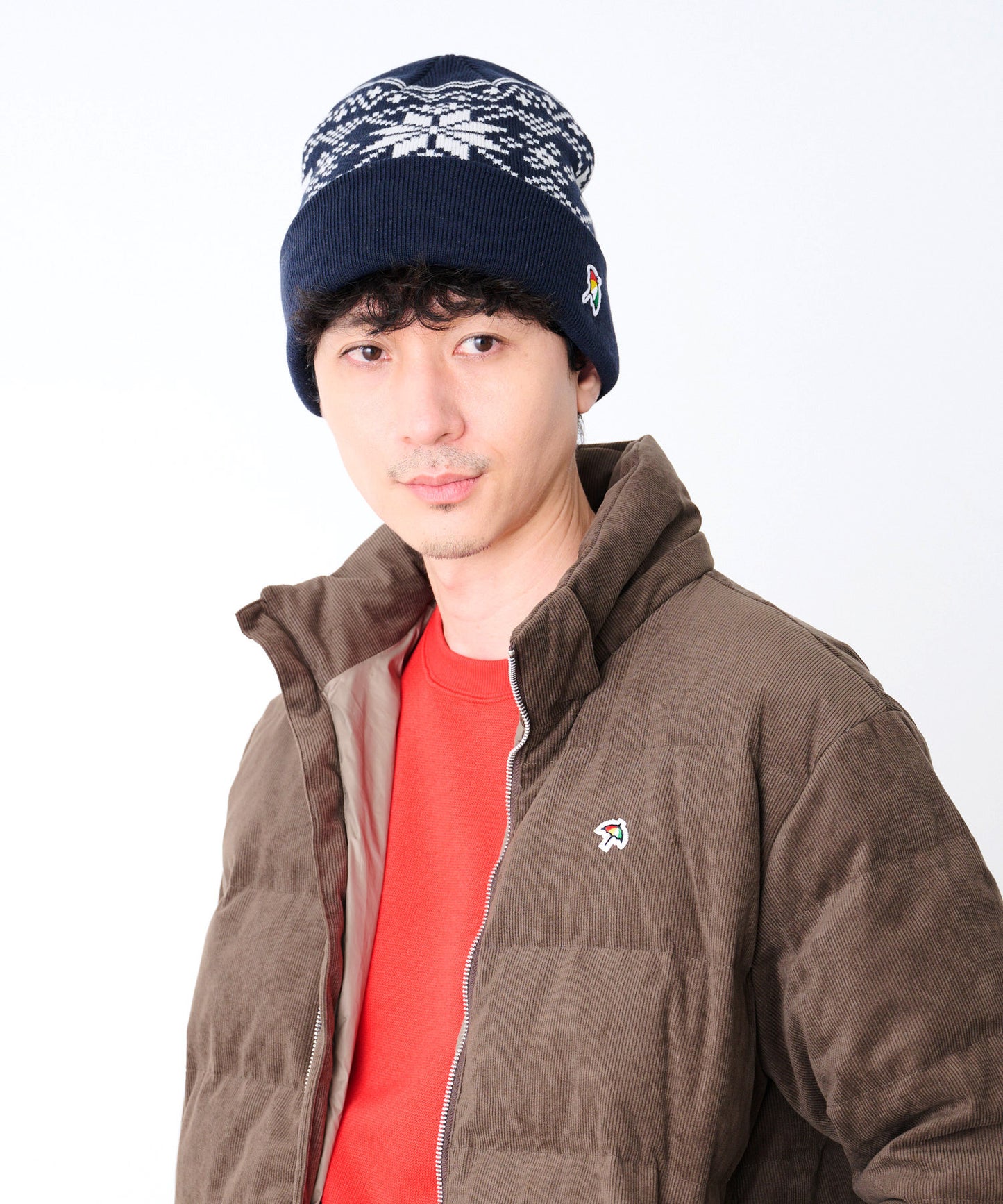 ジャガードロゴ シェア ニットキャップ