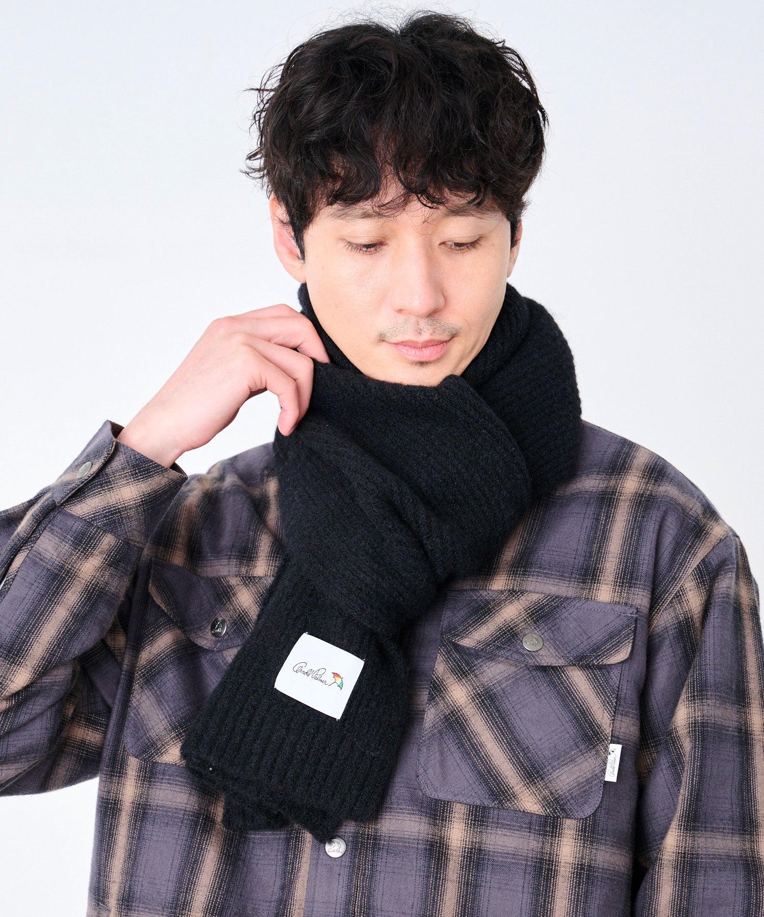 リブ編みニット シェア マフラー（マフラー/ユニセックス