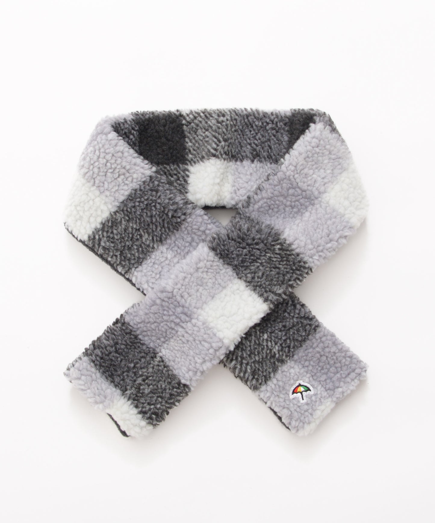 チェックボア リバーシブルマフラー