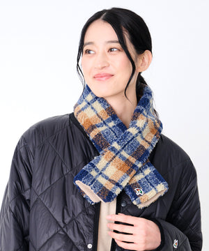 アーノルド パーマー(Arnold Palmer)チェックボア リバーシブルマフラー