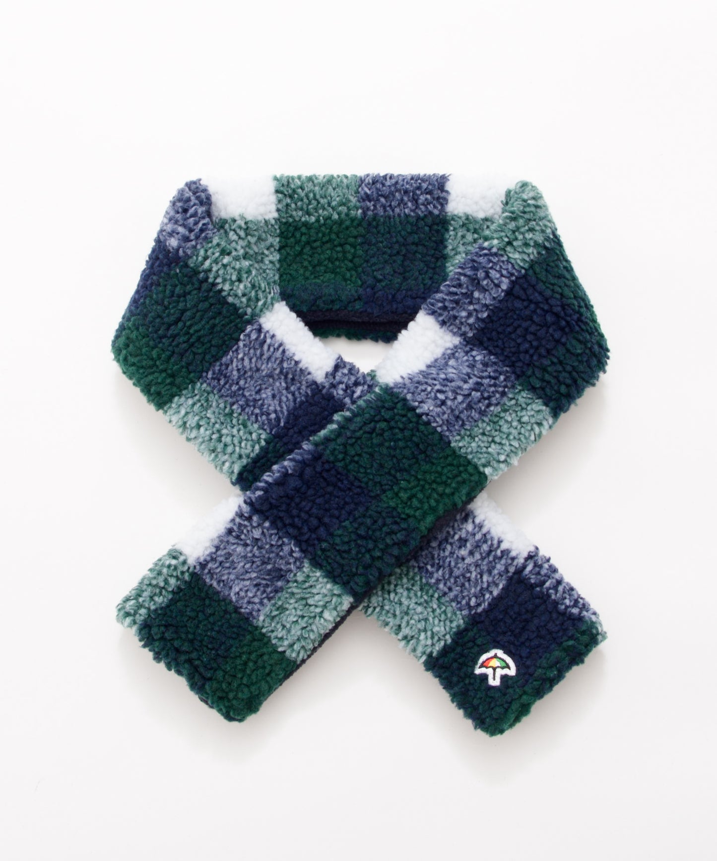 チェックボア リバーシブルマフラー