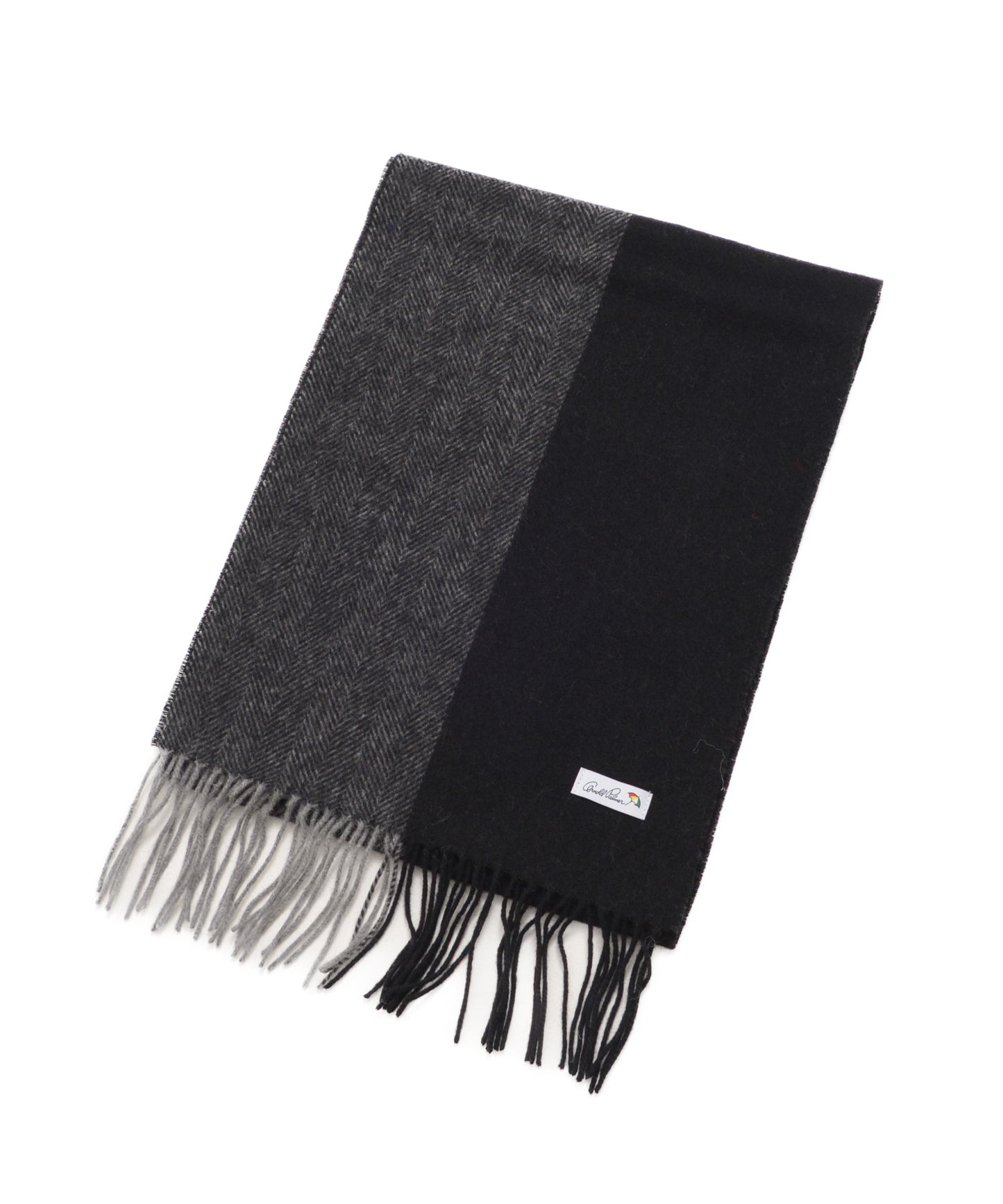 バイカラ― ヘリンボン レギュラーマフラー