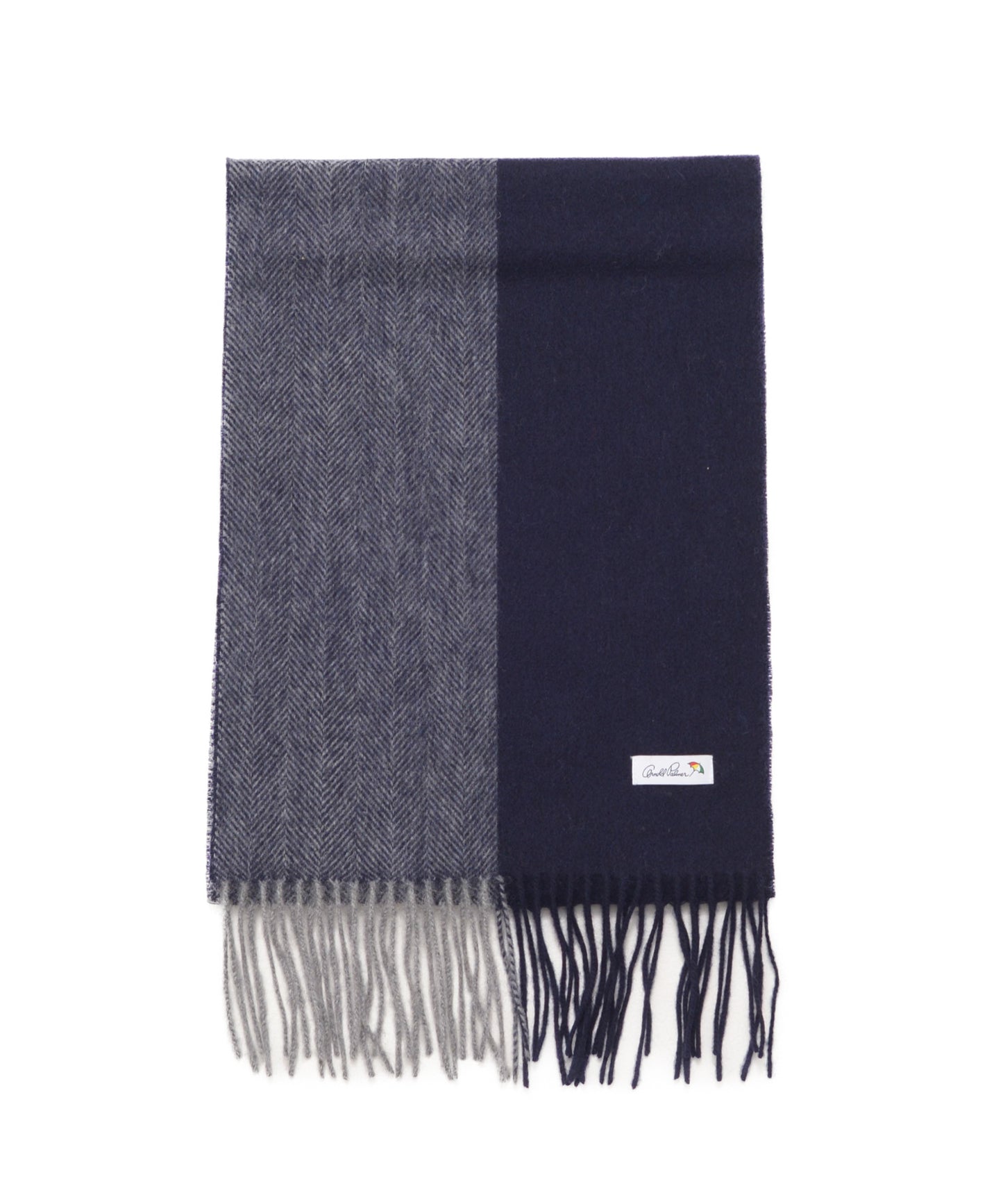 バイカラ― ヘリンボン レギュラーマフラー