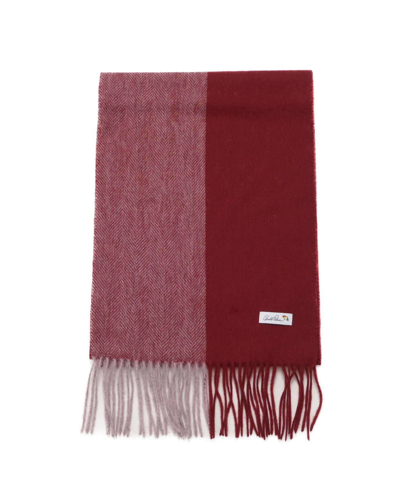 バイカラ― ヘリンボン レギュラーマフラー