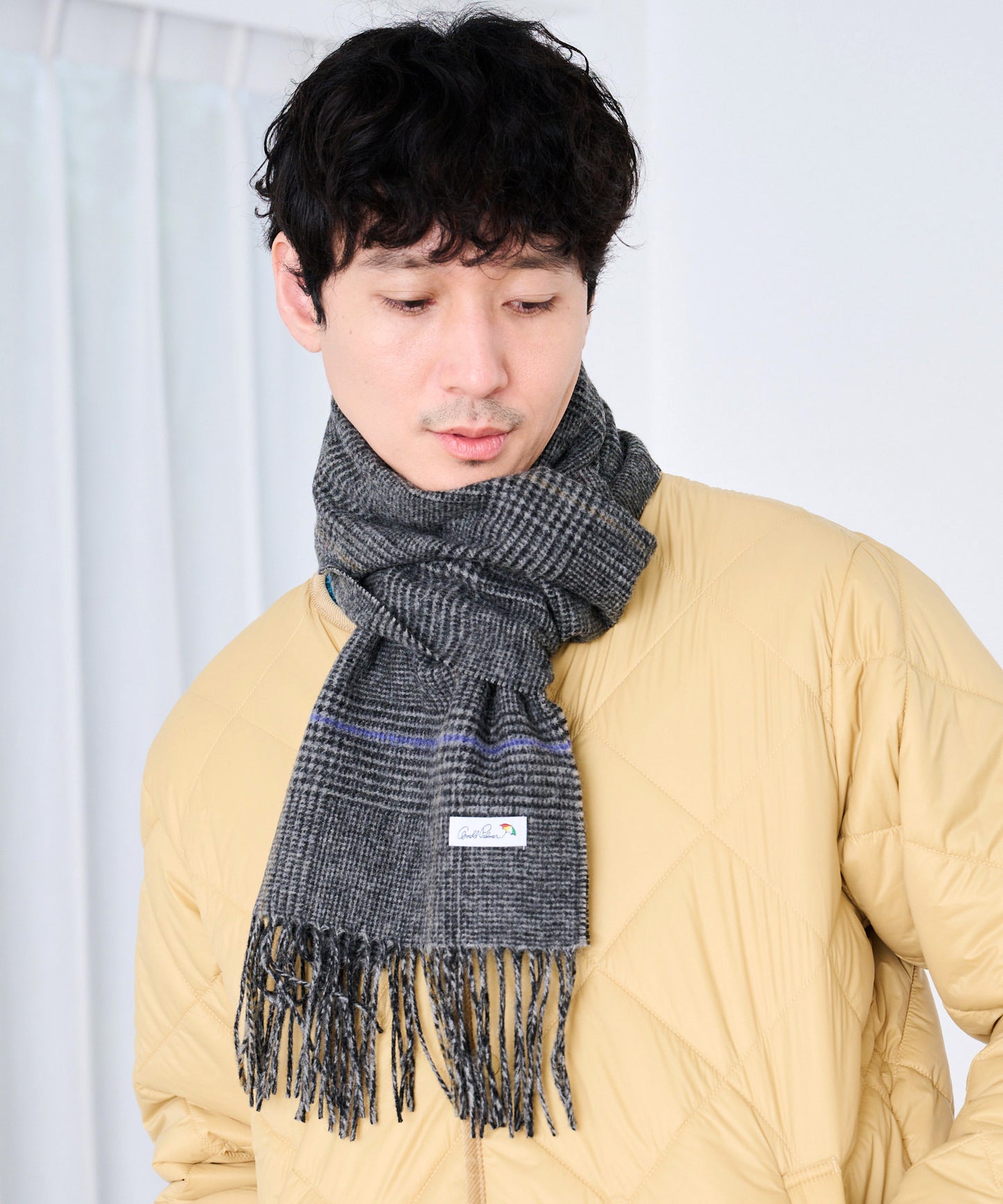 グレンチェック レギュラーマフラー