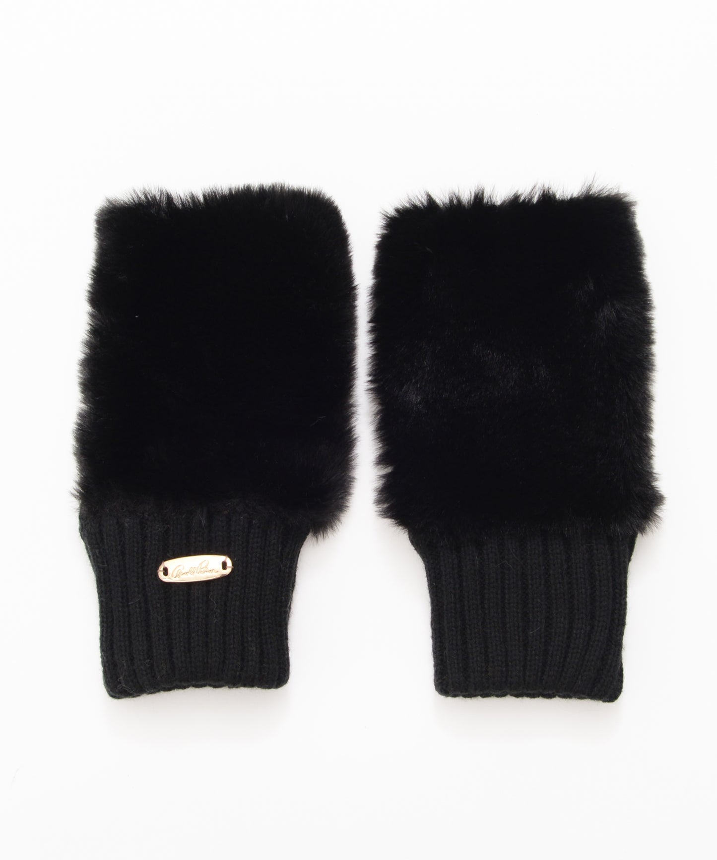 フェイクファー フィンガーレス グローブ