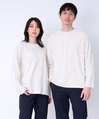 シェア アンブレラパイルジャガード ロングTシャツ