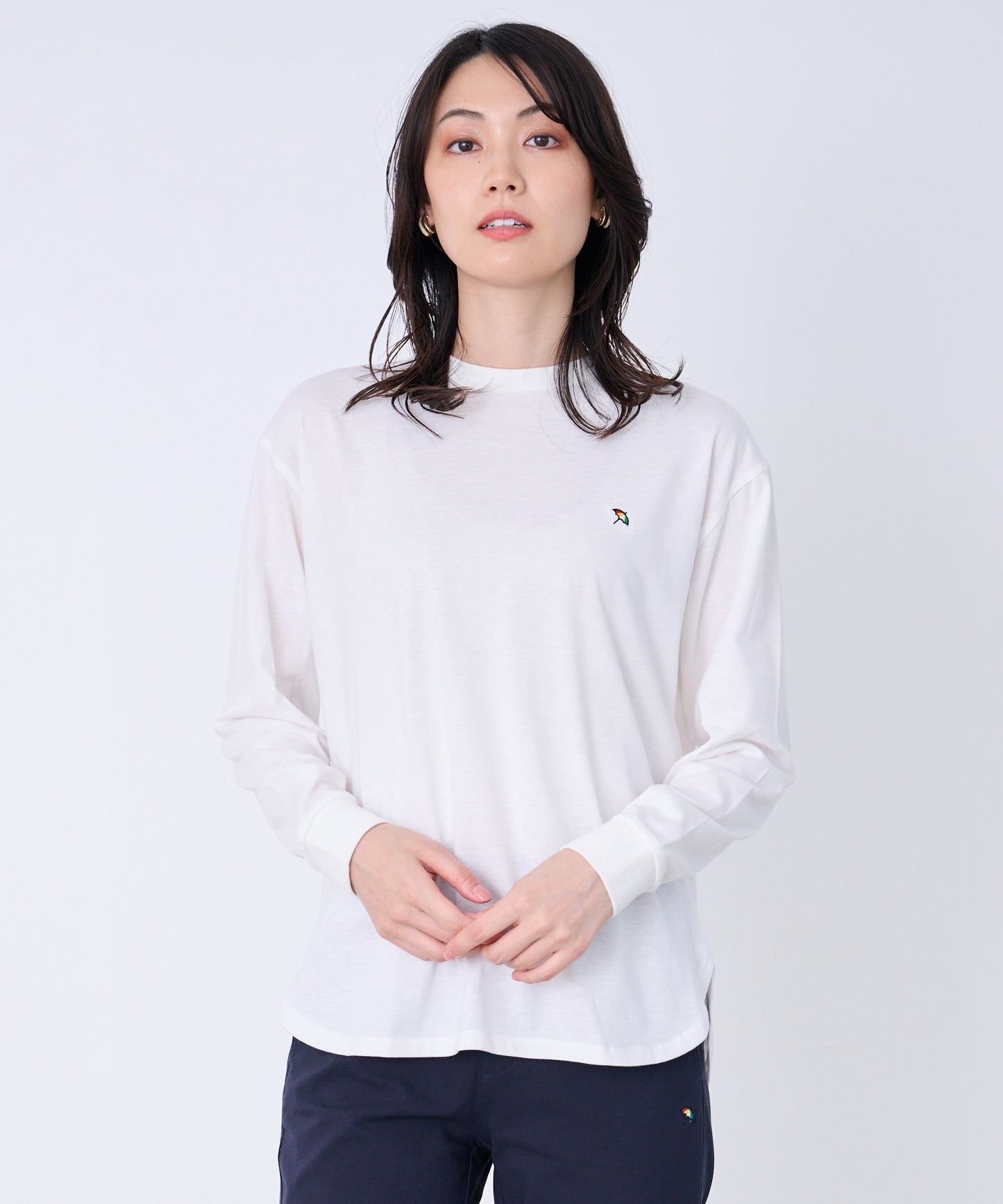 シェア メッシュニットカーディガン + ロングTシャツセット