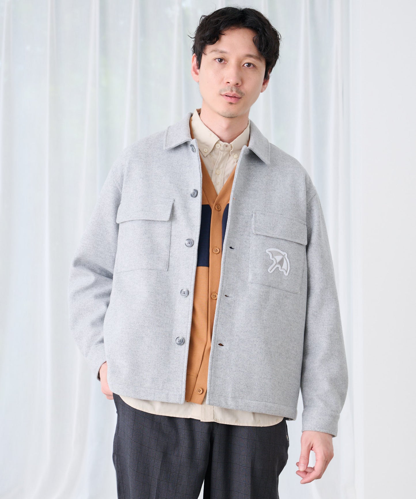 ウールライクメルトン シェア CPO シャツジャケット