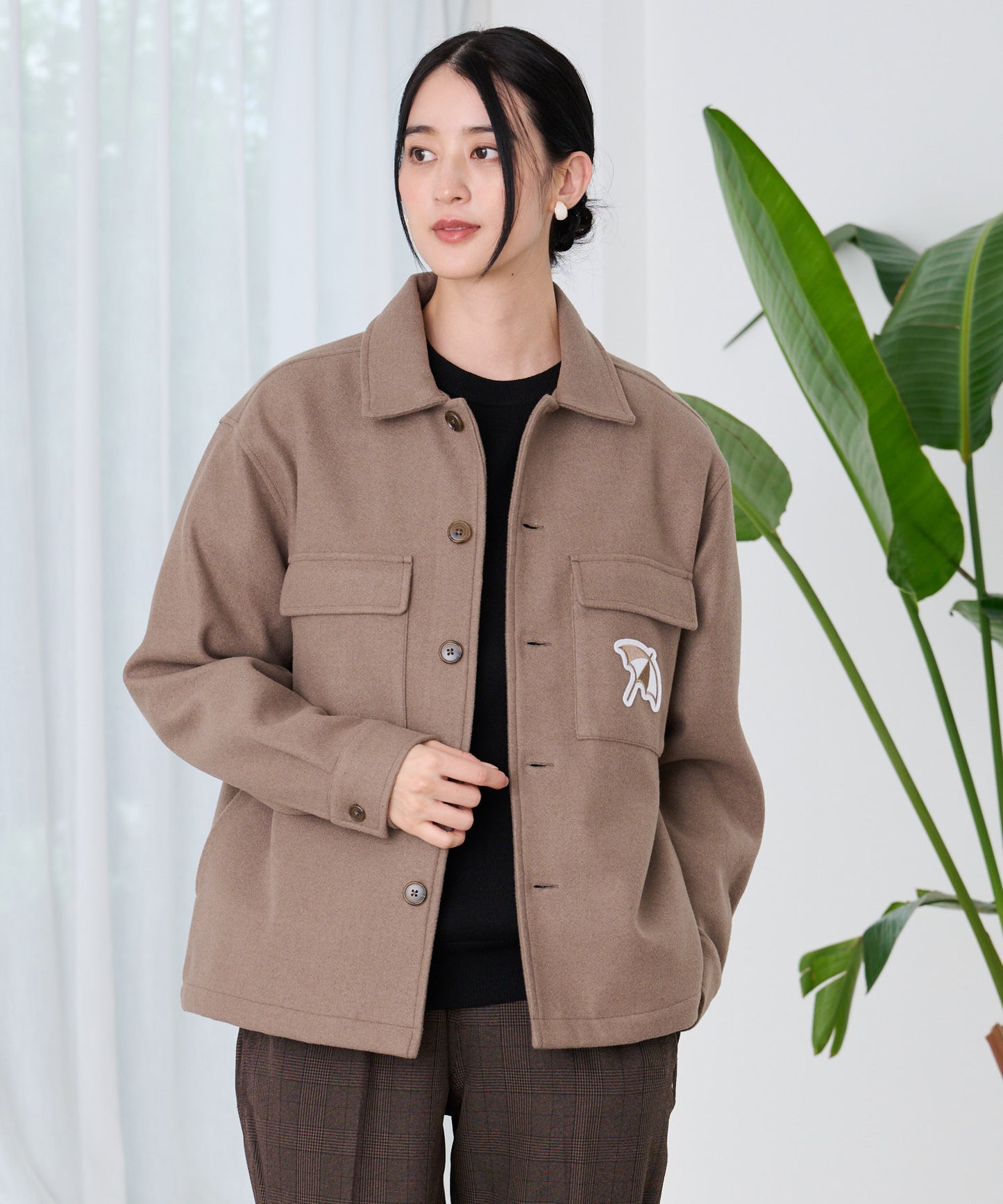 ウールライクメルトン シェア CPO シャツジャケット