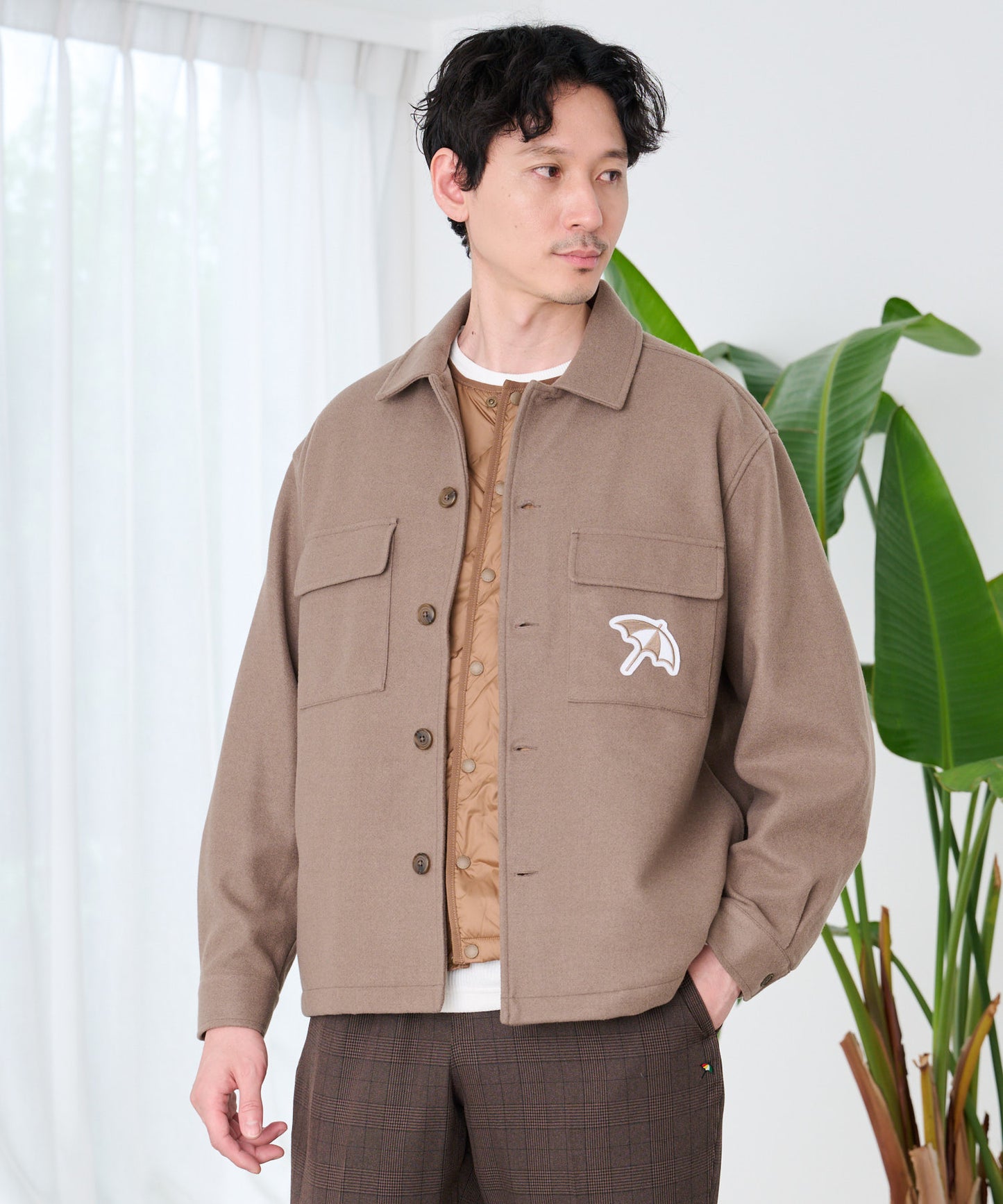 ウールライクメルトン シェア CPO シャツジャケット