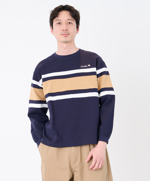 アーノルド パーマー(Arnold Palmer)ヘビーウェイト パネルボーダー ロングTシャツ