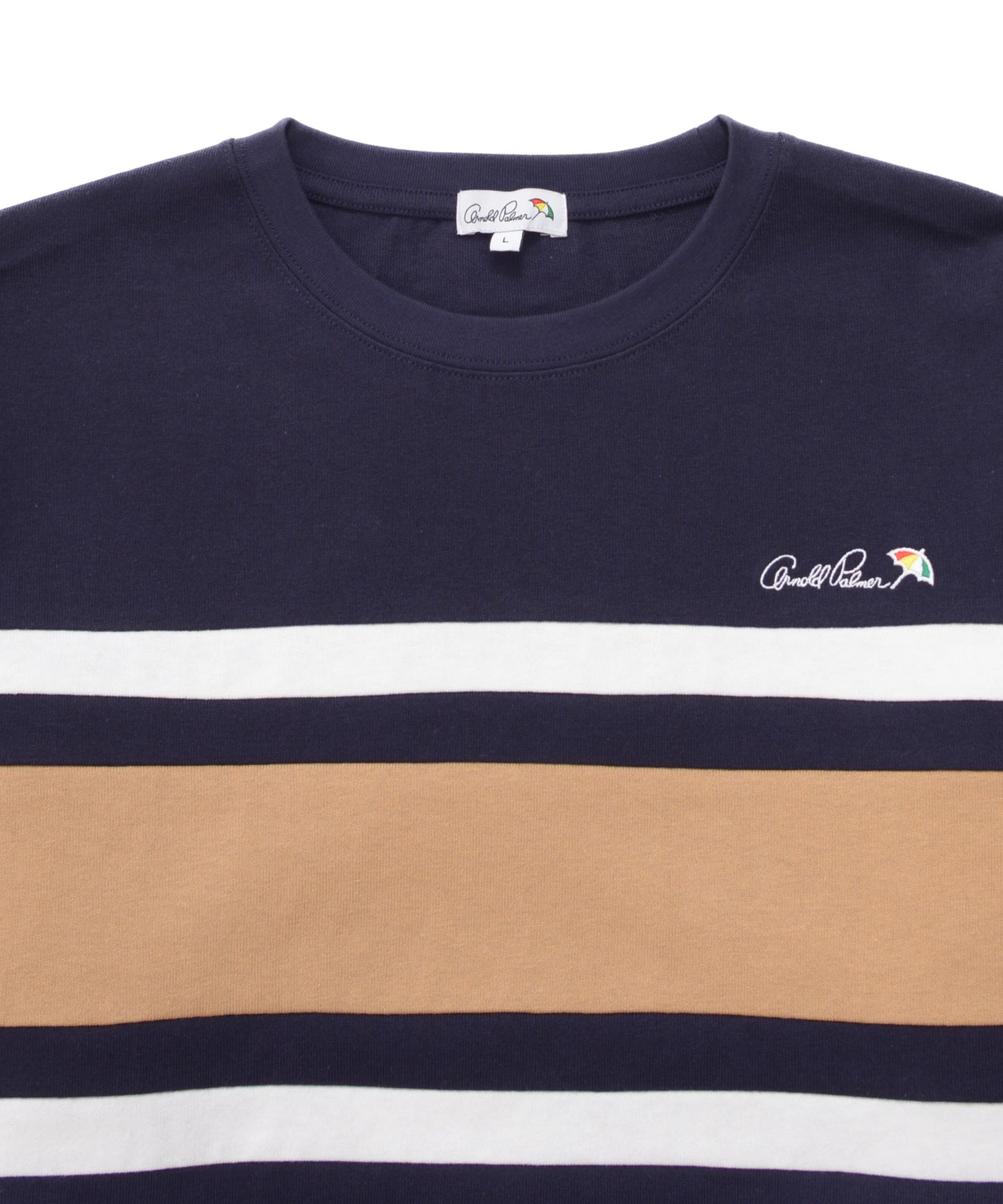 ヘビーウェイト パネルボーダー ロングTシャツ