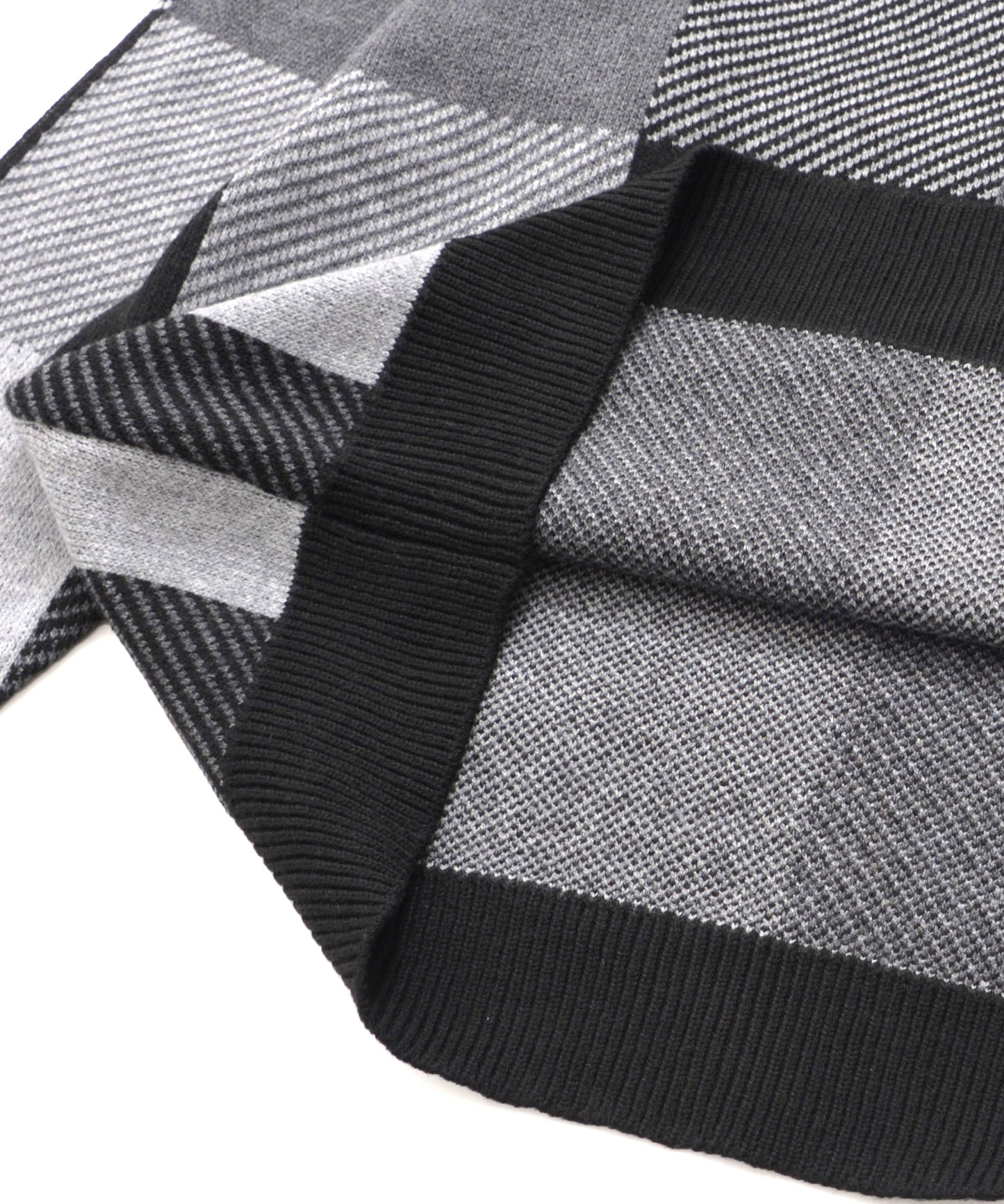 ジャガードチェック ニットプルオーバー