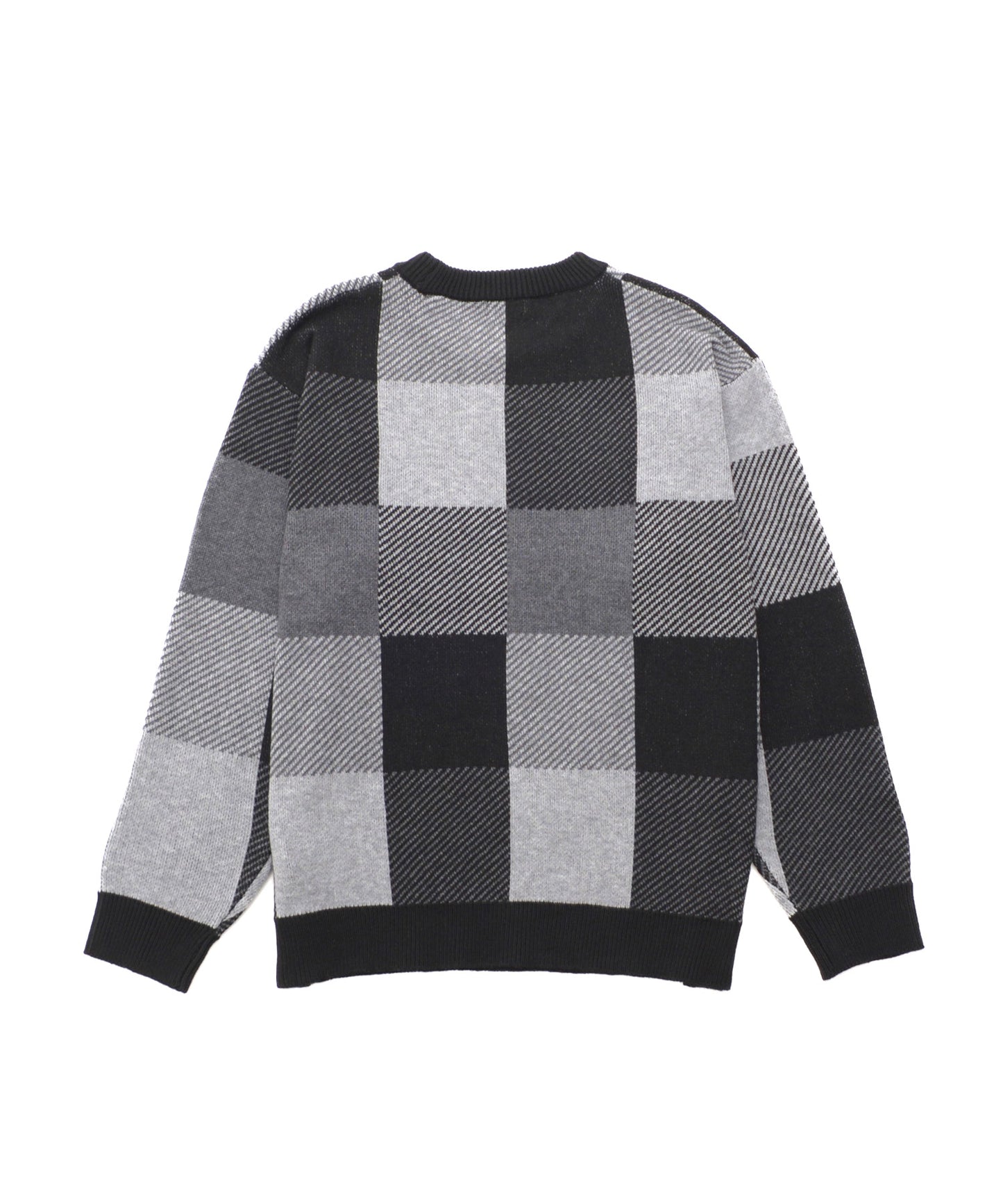 ジャガードチェック ニットプルオーバー