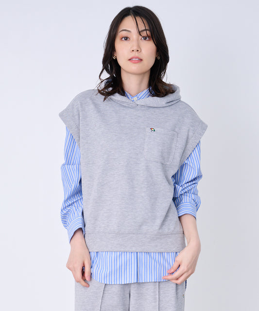 Arnold Palmer　 パーカーベスト + シャツ レイヤードセット