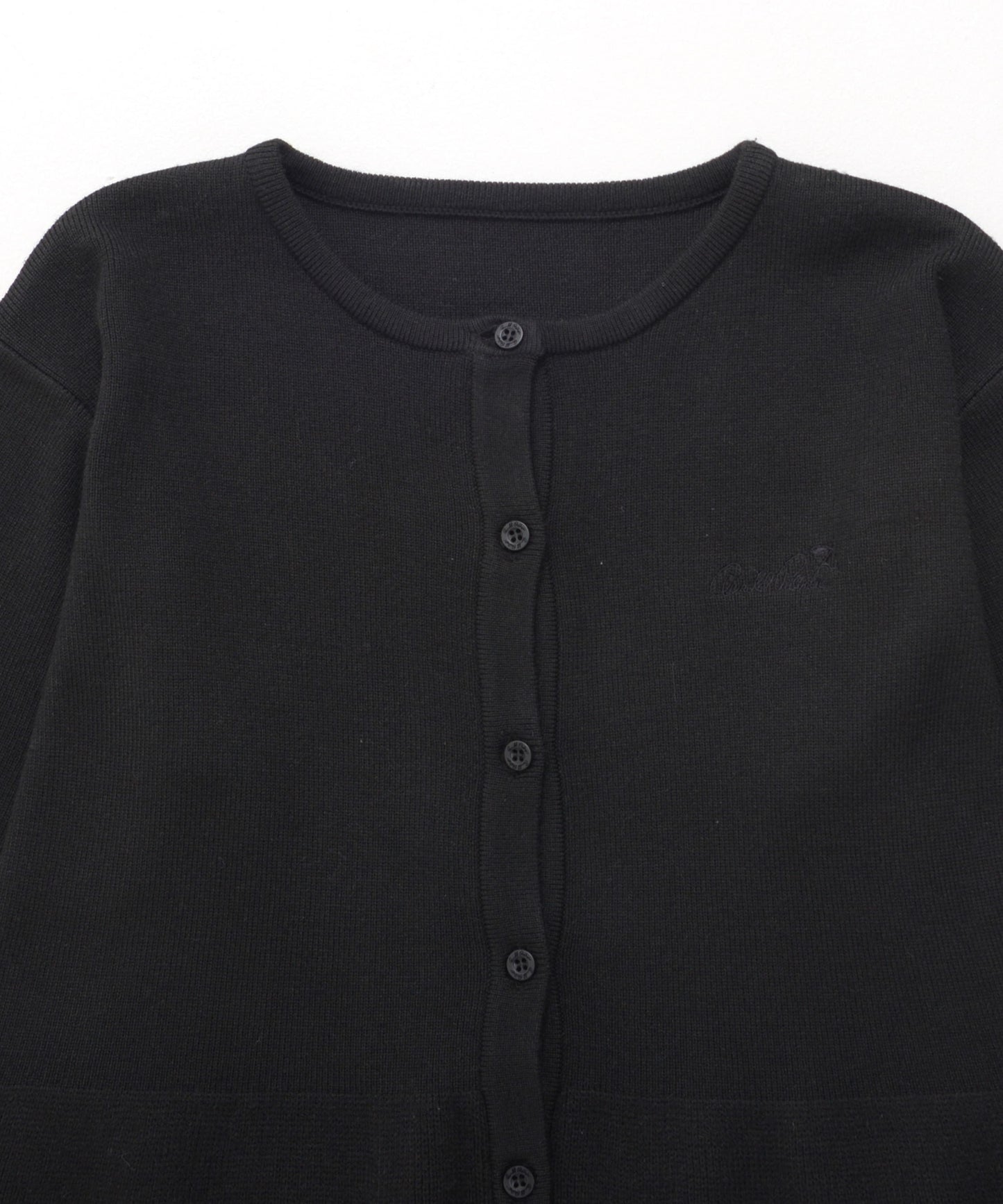 ぺプラムシルエット ニットカーデ