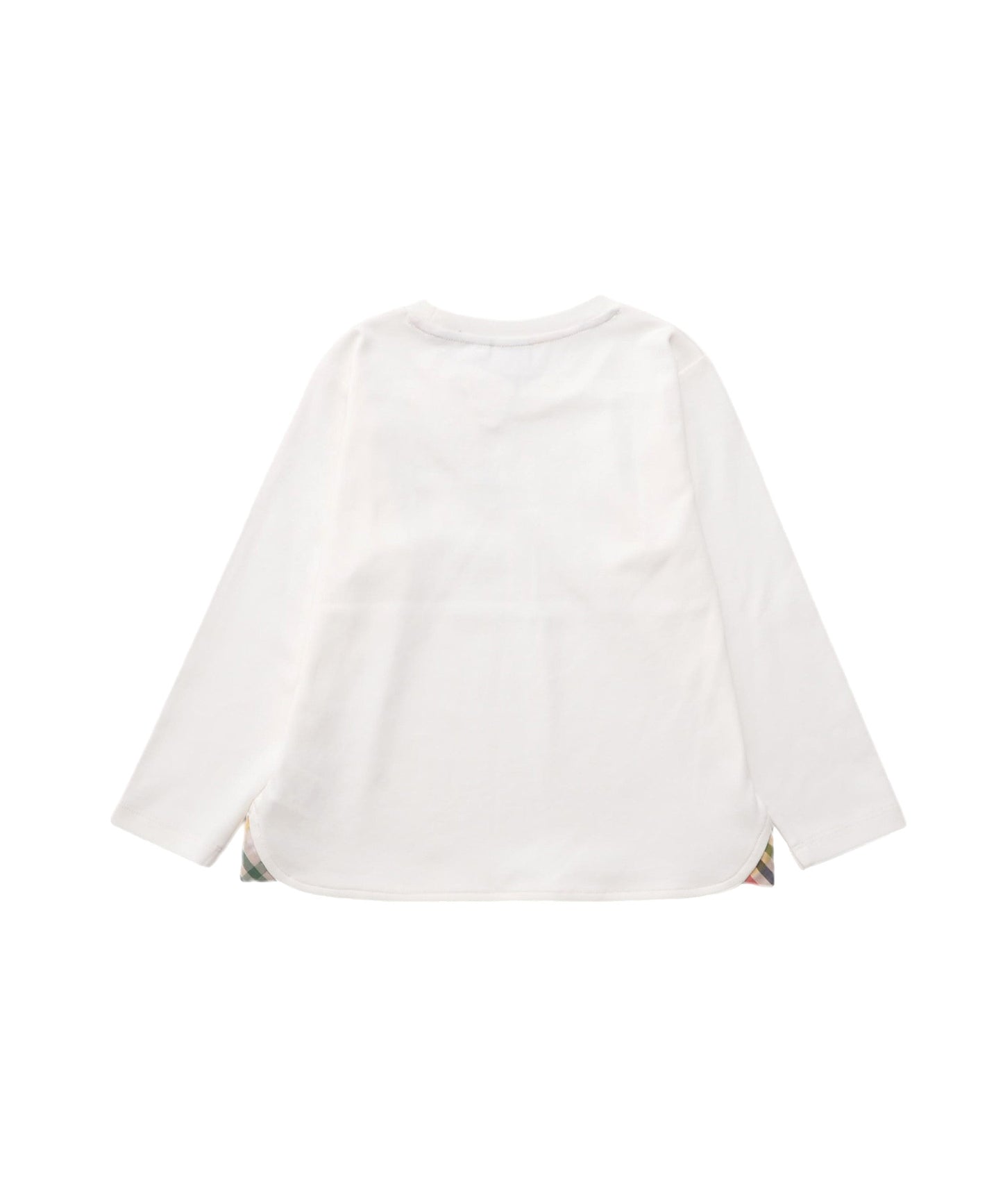 スムースコットン ラウンドヘム ロングTシャツ【キッズ】