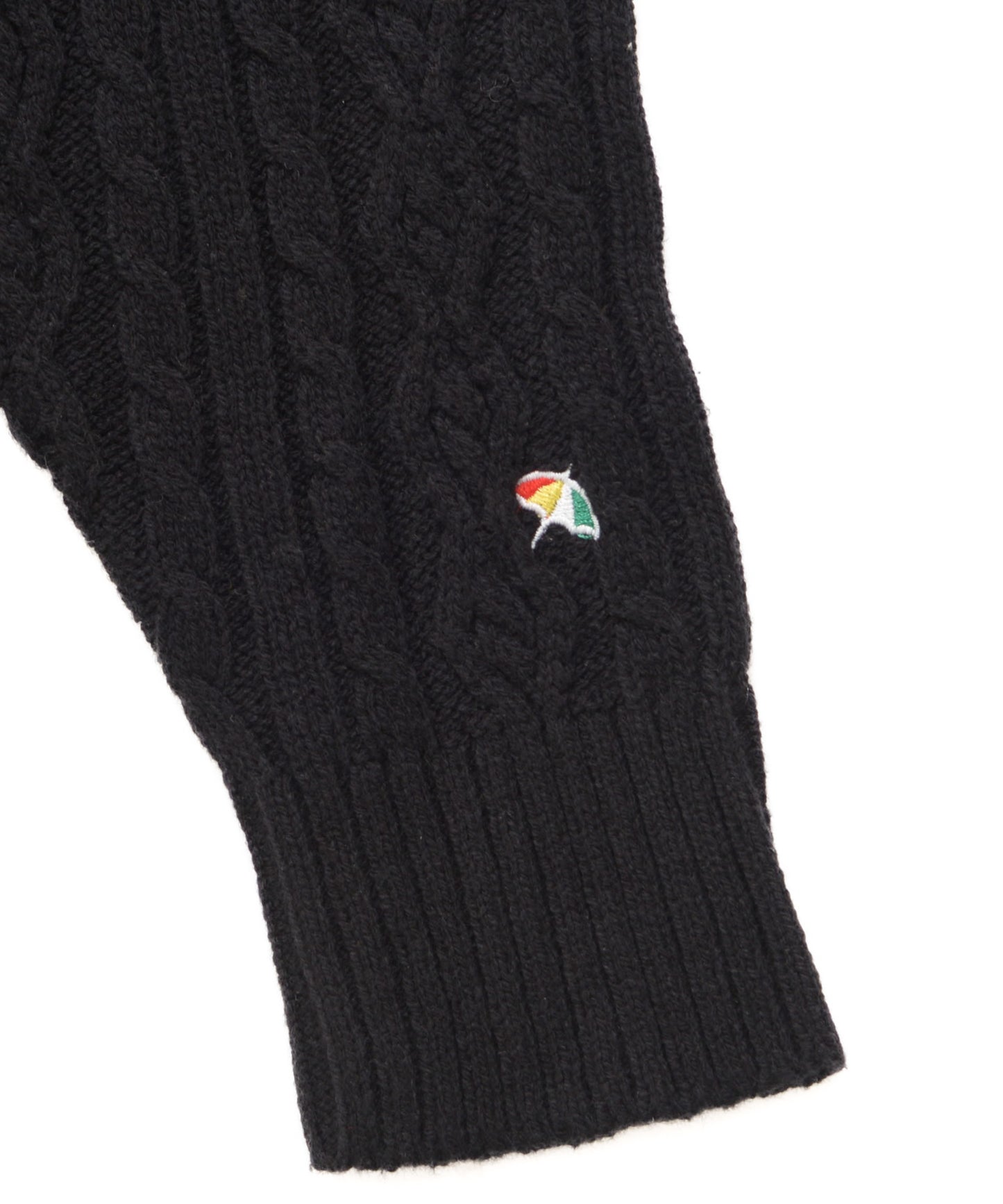 スウェット×ニット シェア ドッキングハーフジップ