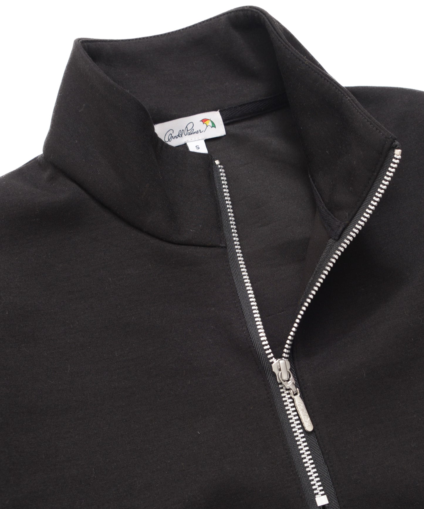 スウェット×ニット シェア ドッキングハーフジップ