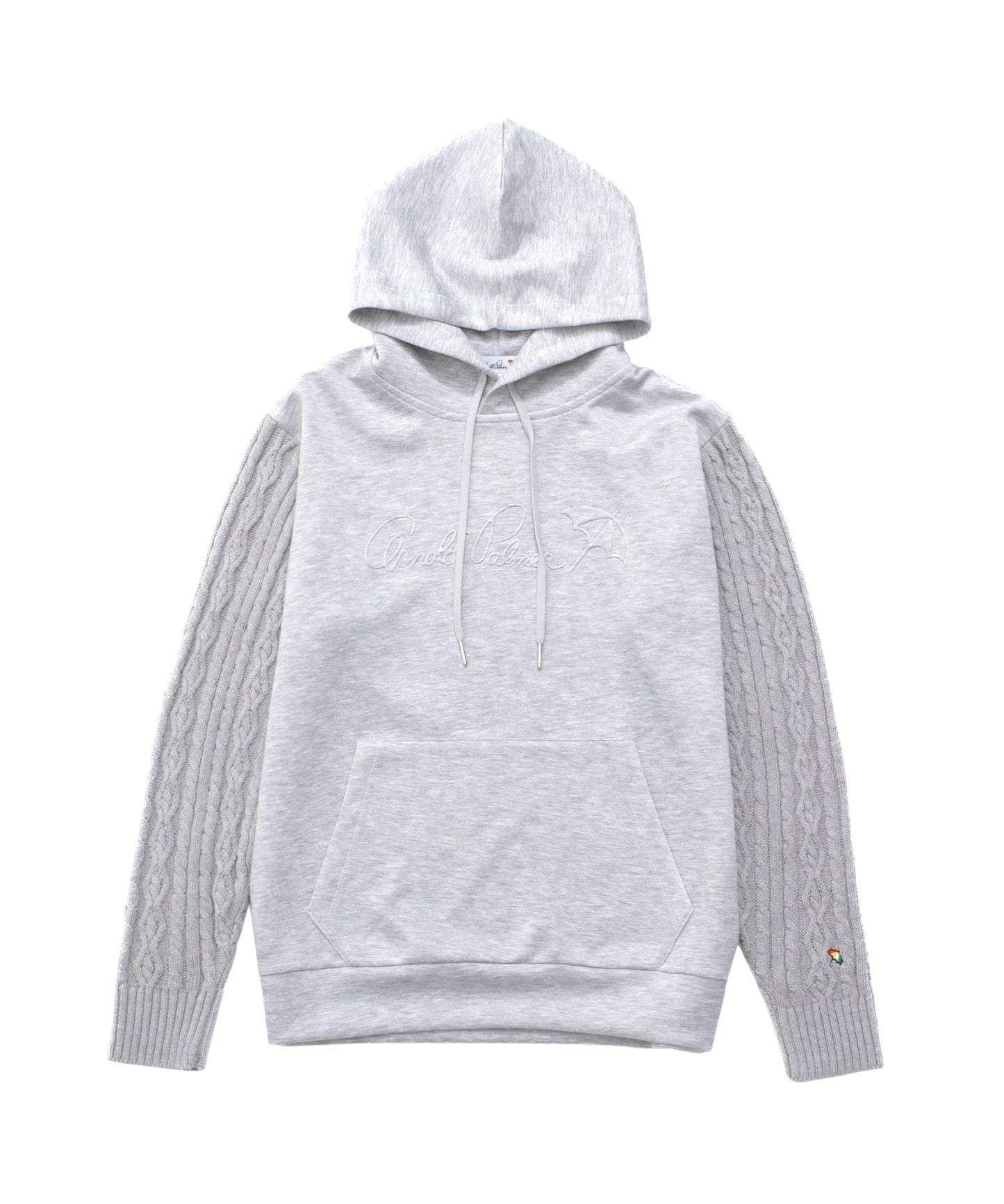 スウェット×ニット シェア ドッキングフーディ