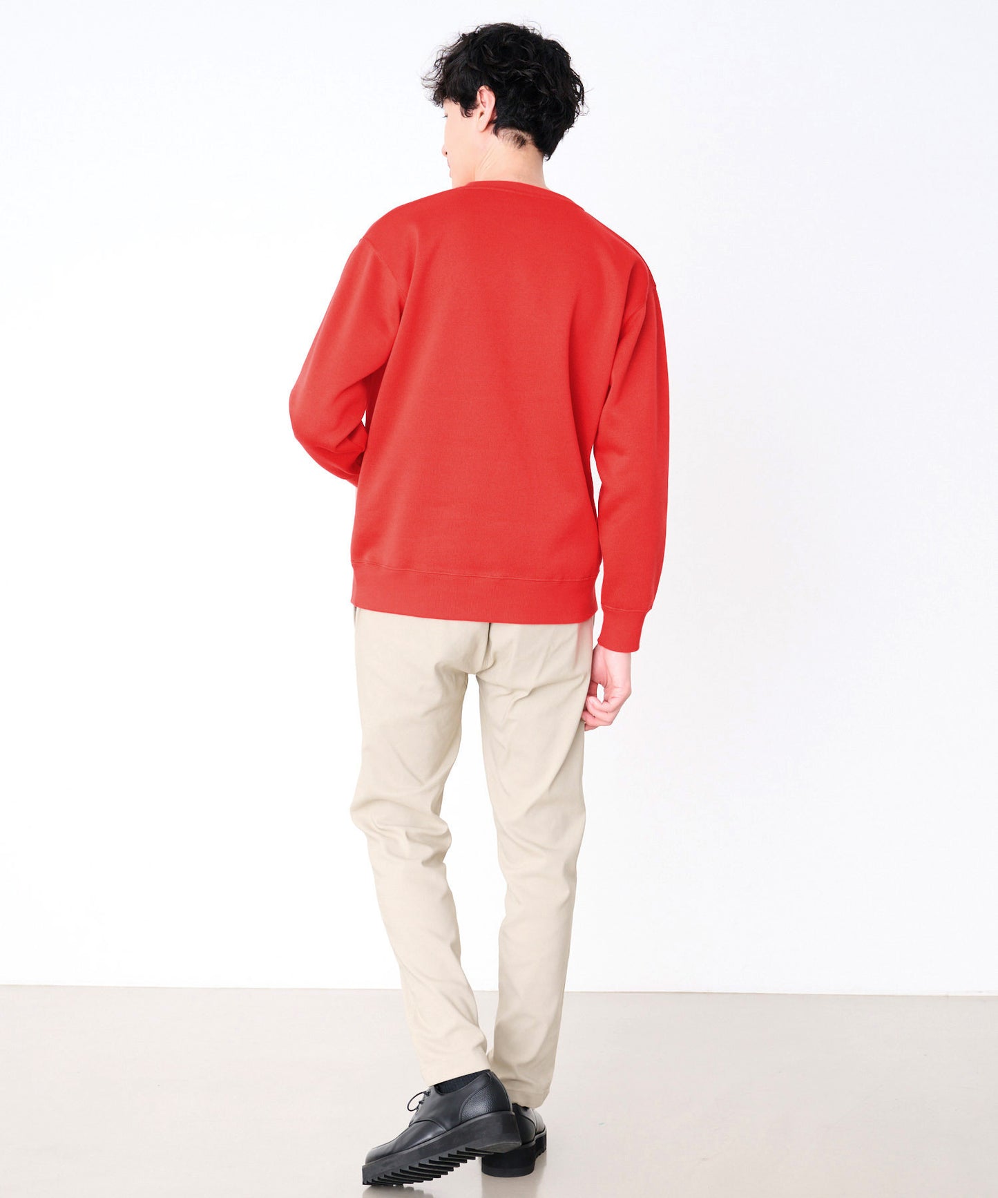 ニットフリース シェア ロゴスウェット プルオーバー