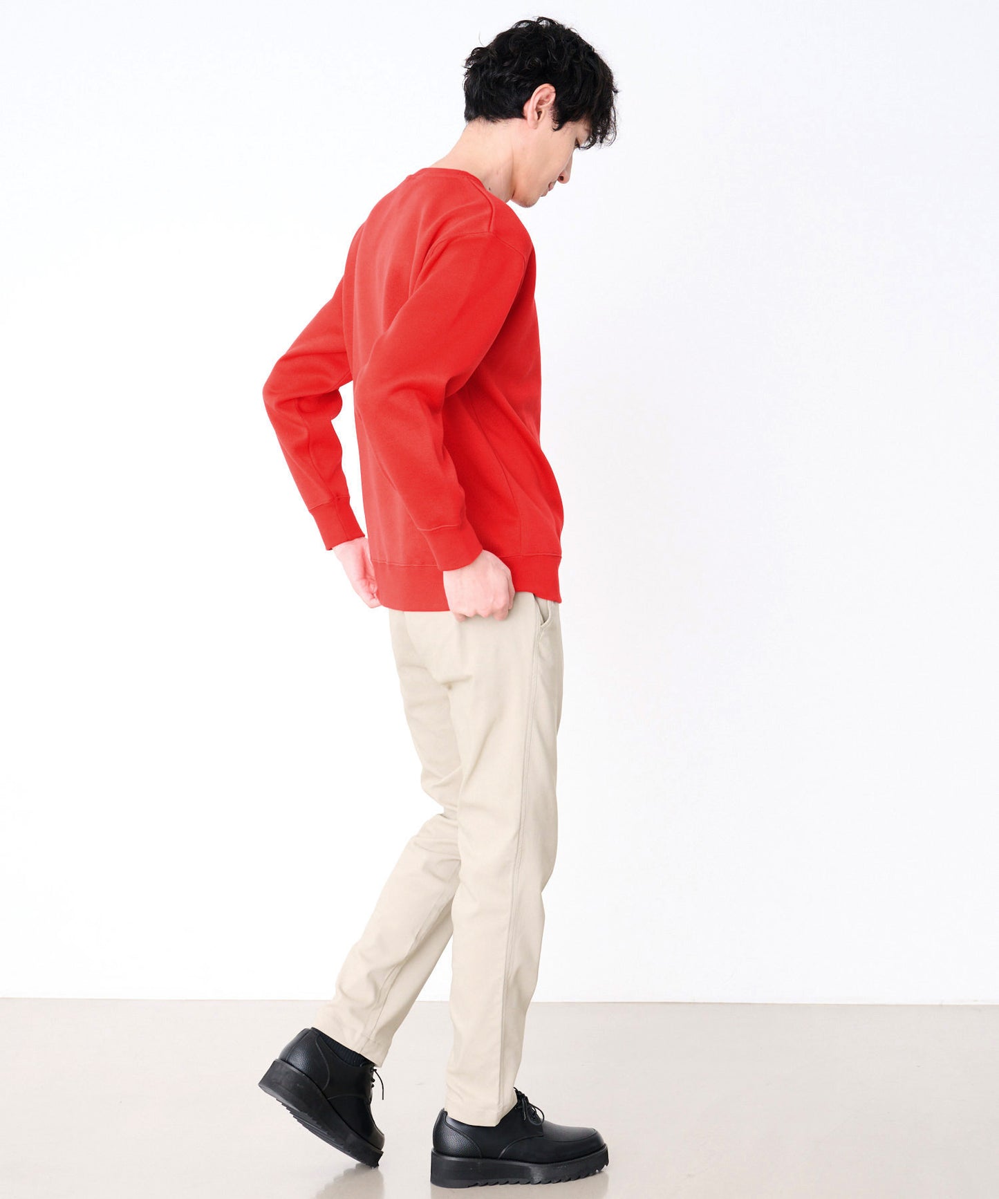 ニットフリース シェア ロゴスウェット プルオーバー