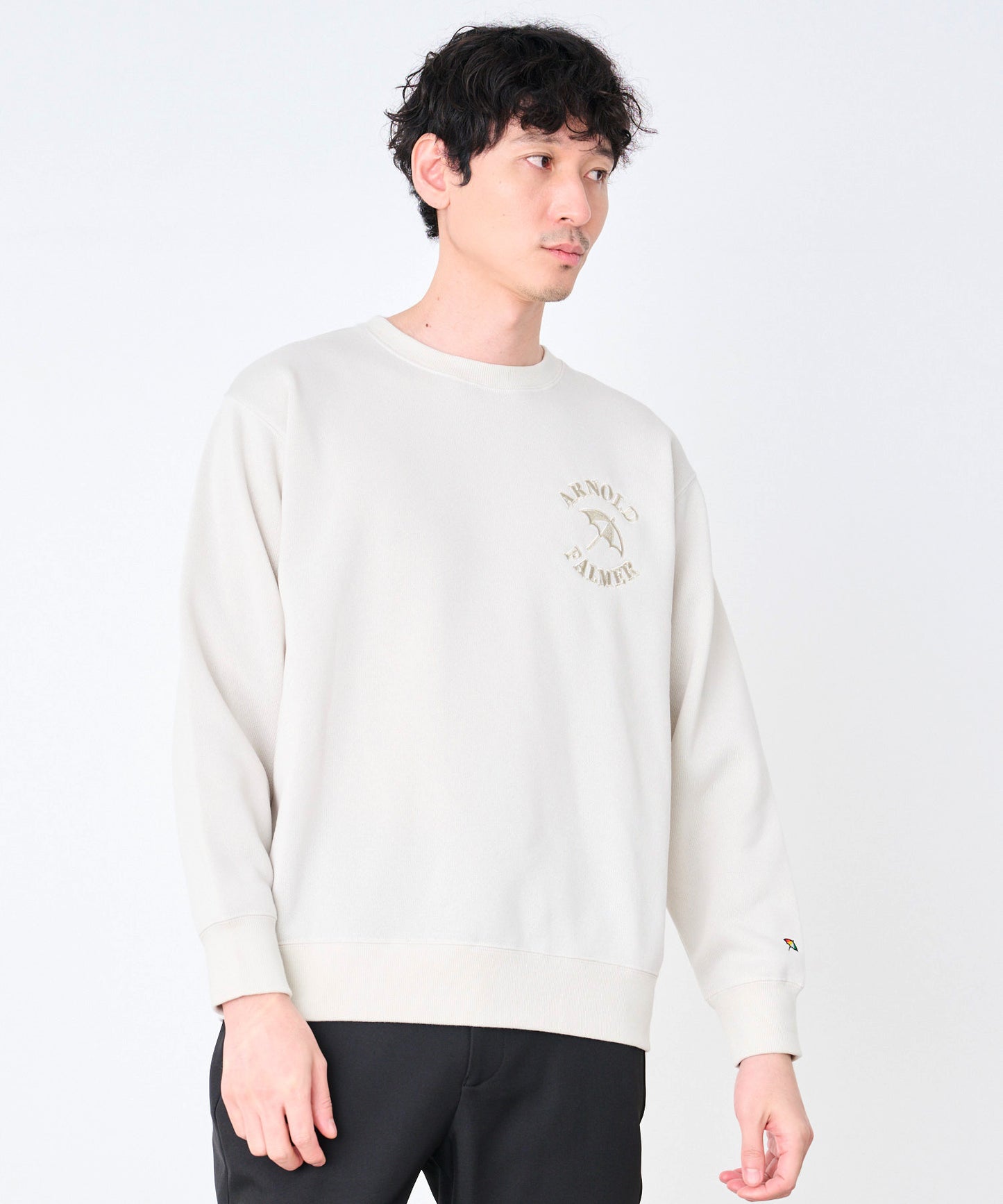 ニットフリース シェア ロゴスウェット プルオーバー