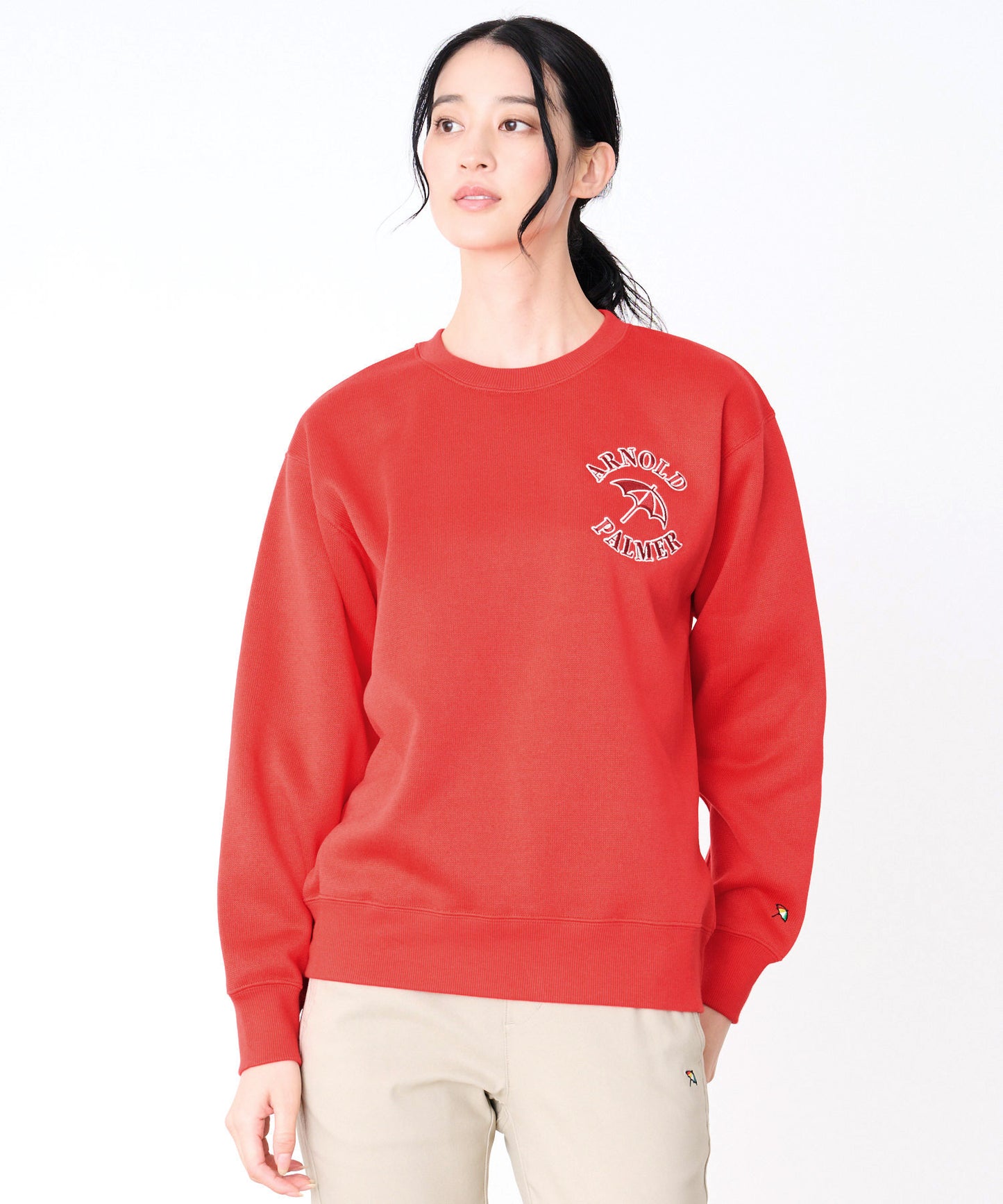 ニットフリース シェア ロゴスウェット プルオーバー