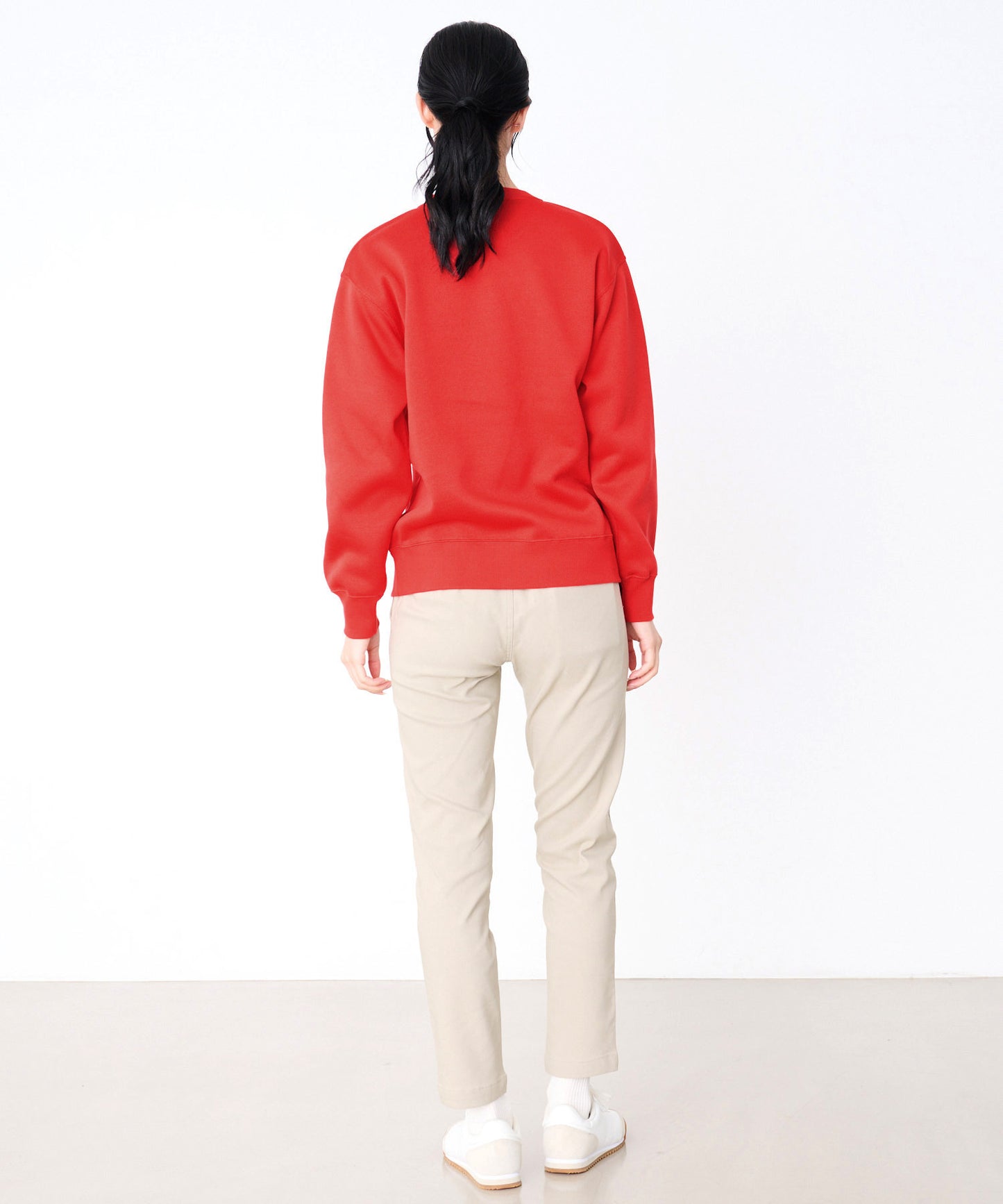 ニットフリース シェア ロゴスウェット プルオーバー