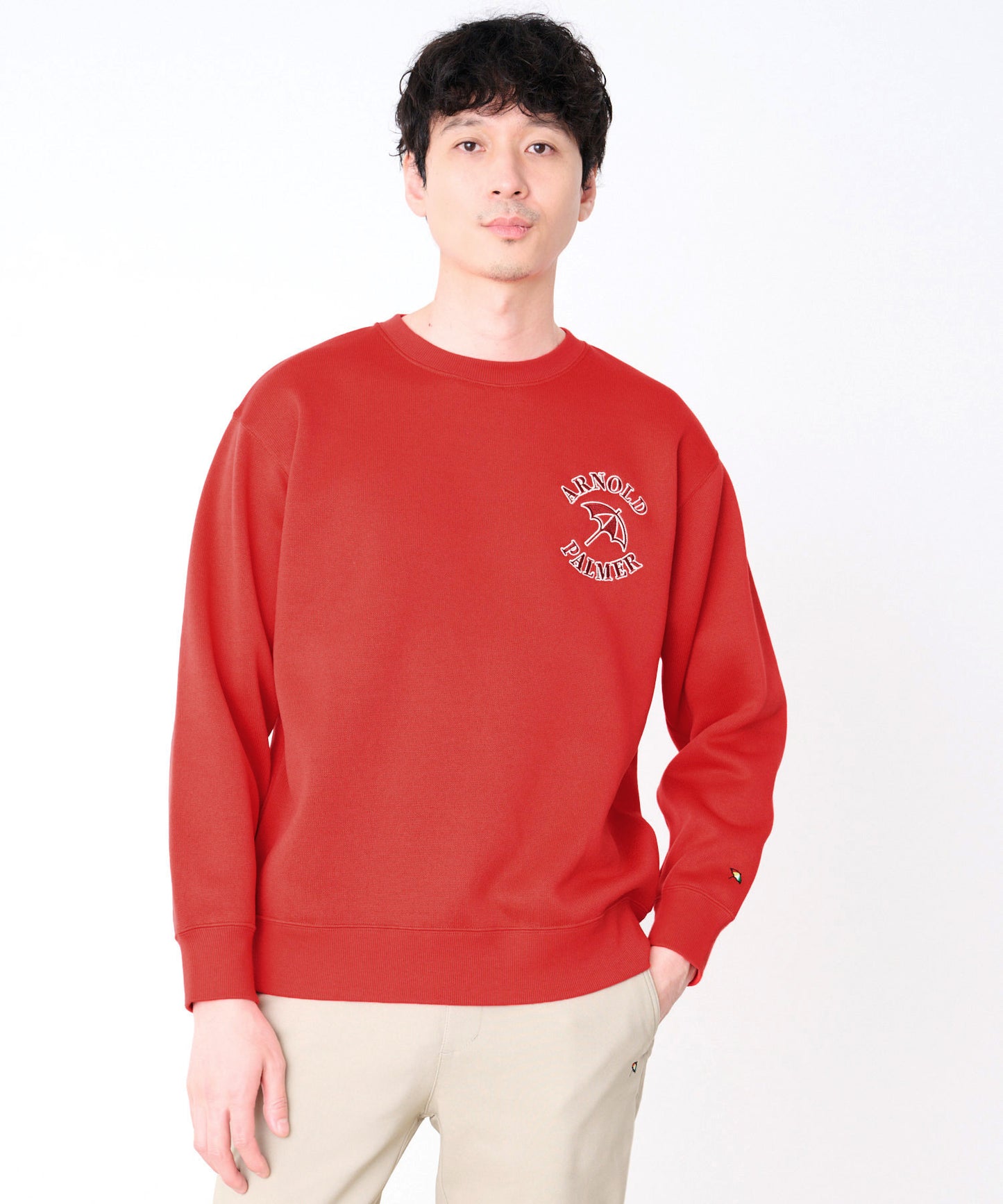 ニットフリース シェア ロゴスウェット プルオーバー