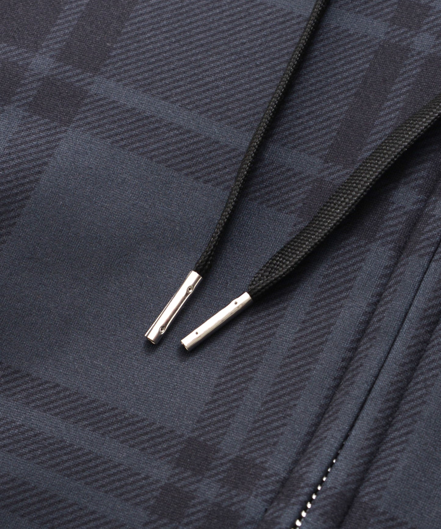 ピーチシャギー シェア チェックプリント ジップパーカー