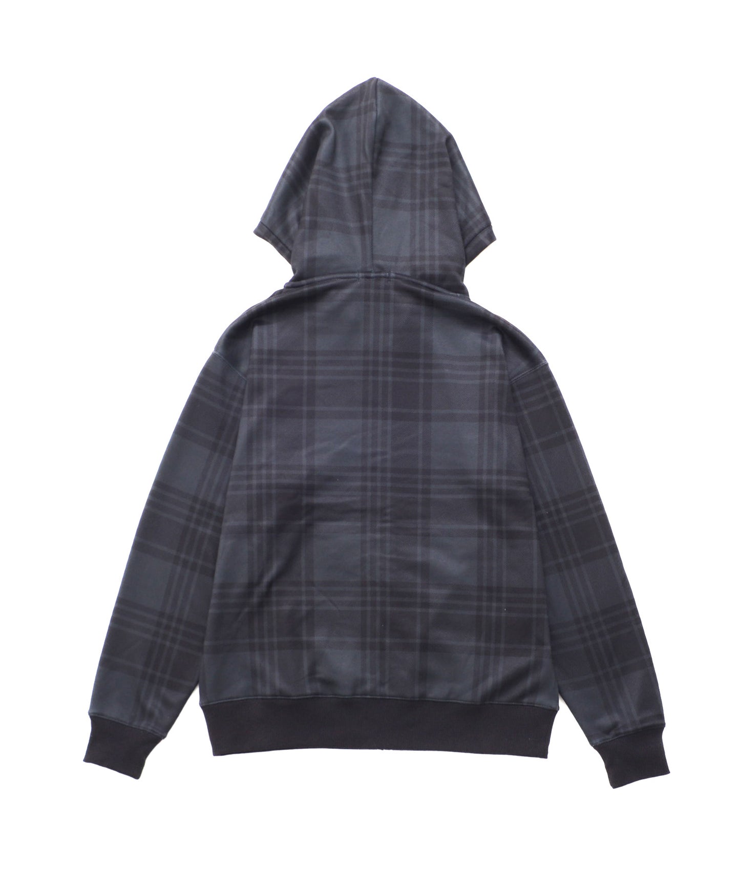 ピーチシャギー シェア チェックプリント ジップパーカー