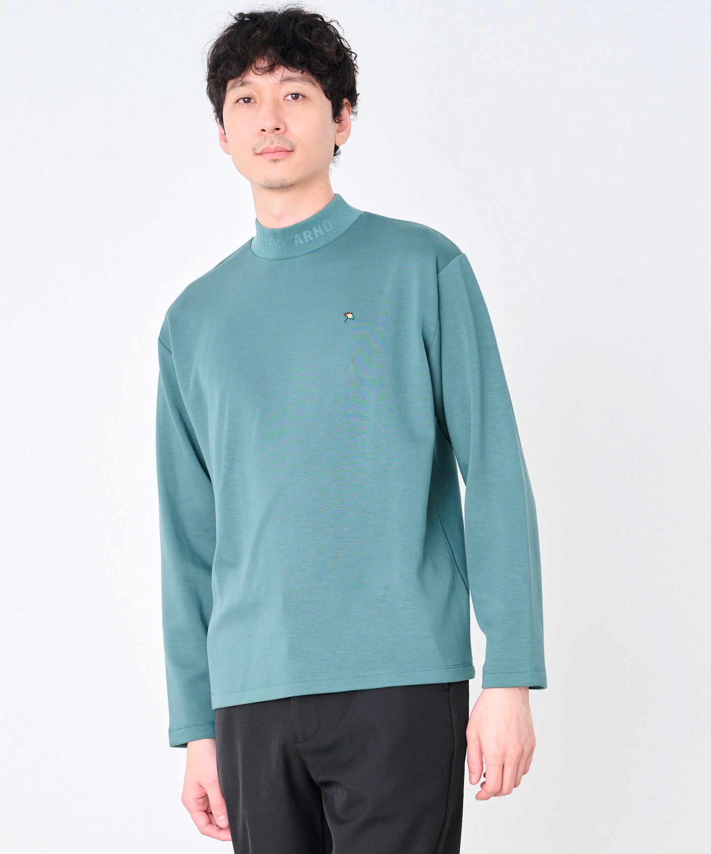 シルキーダンボールニット シェア ロゴプルオーバー