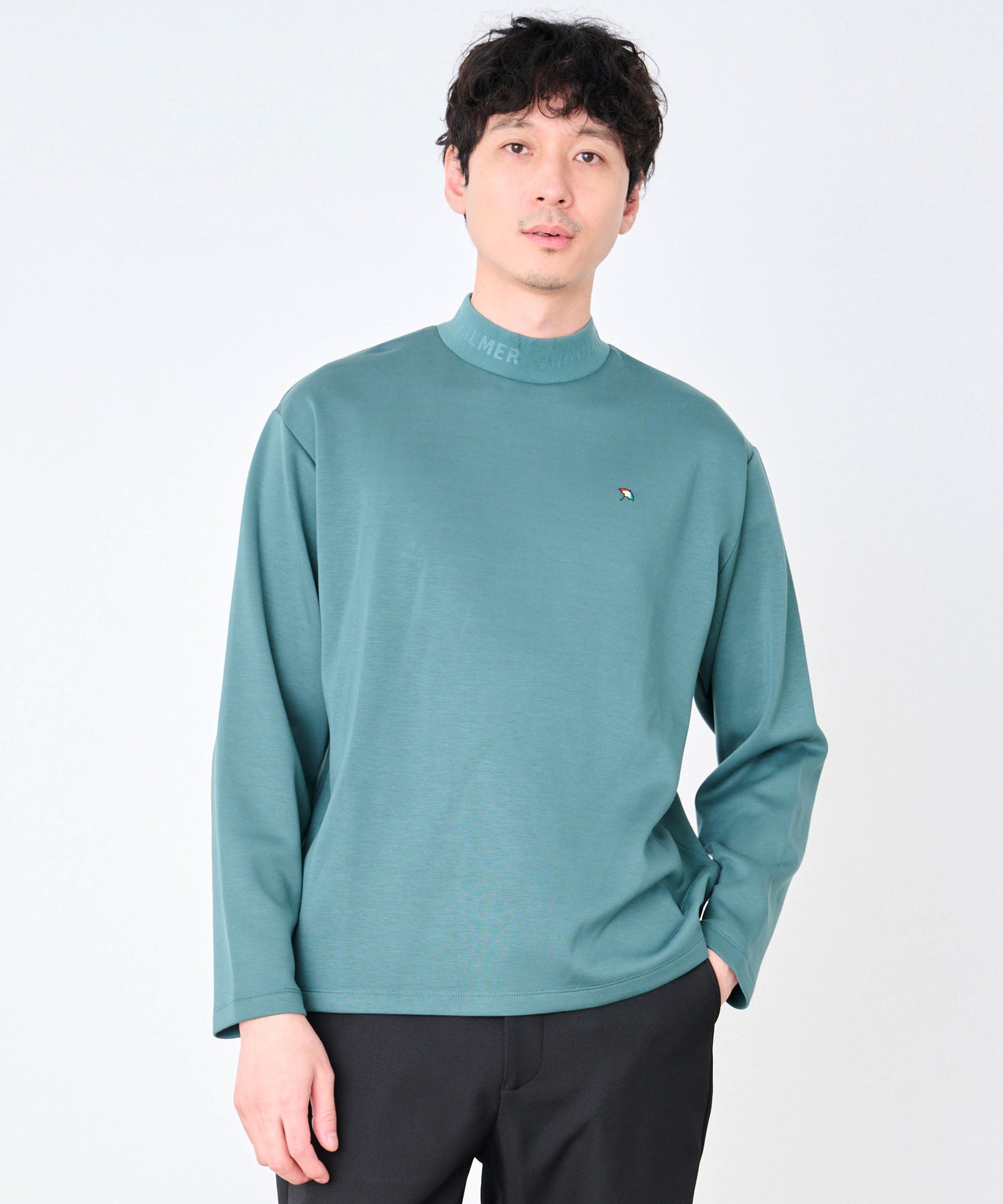 シルキーダンボールニット シェア ロゴプルオーバー