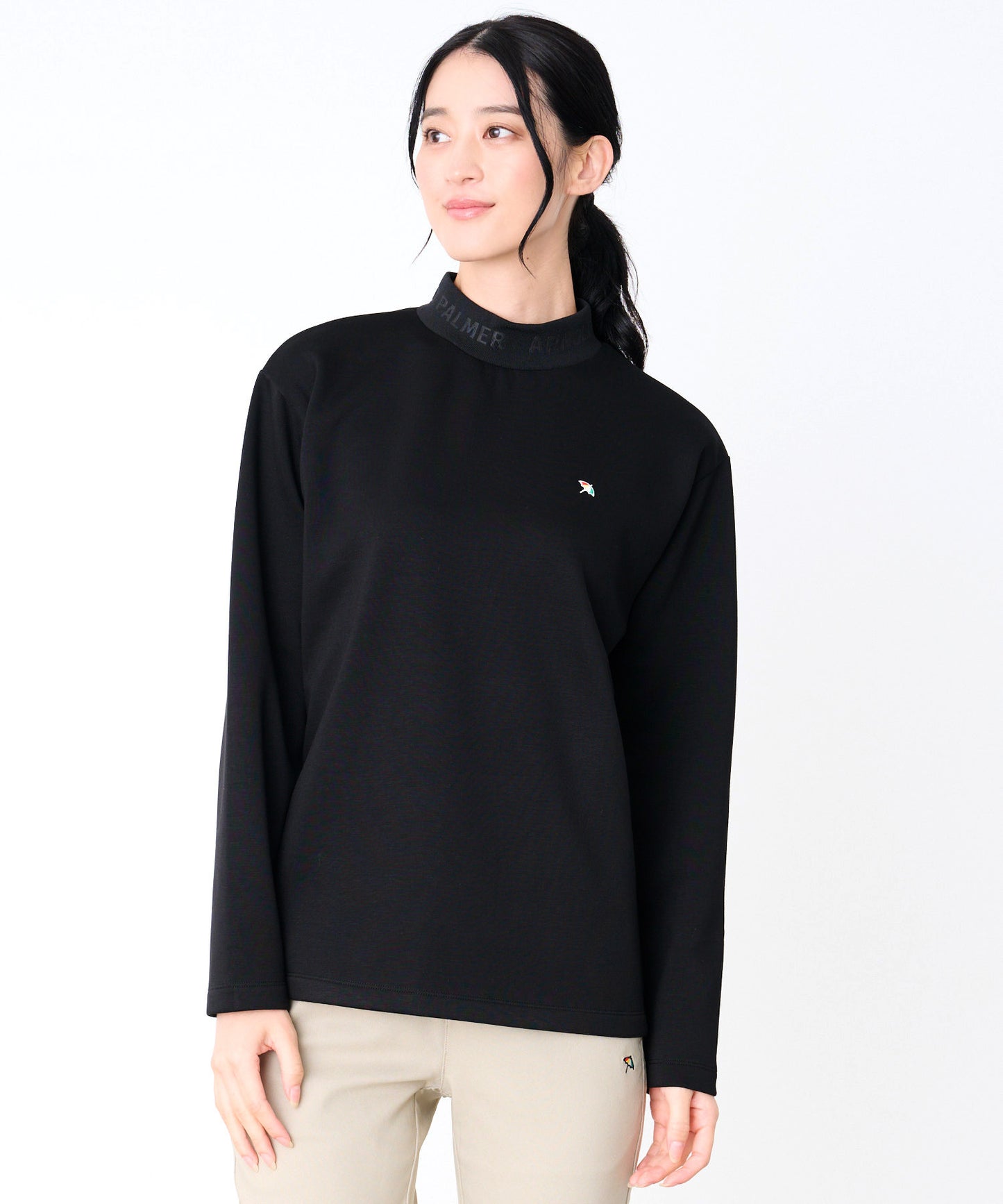 シルキーダンボールニット シェア ロゴプルオーバー