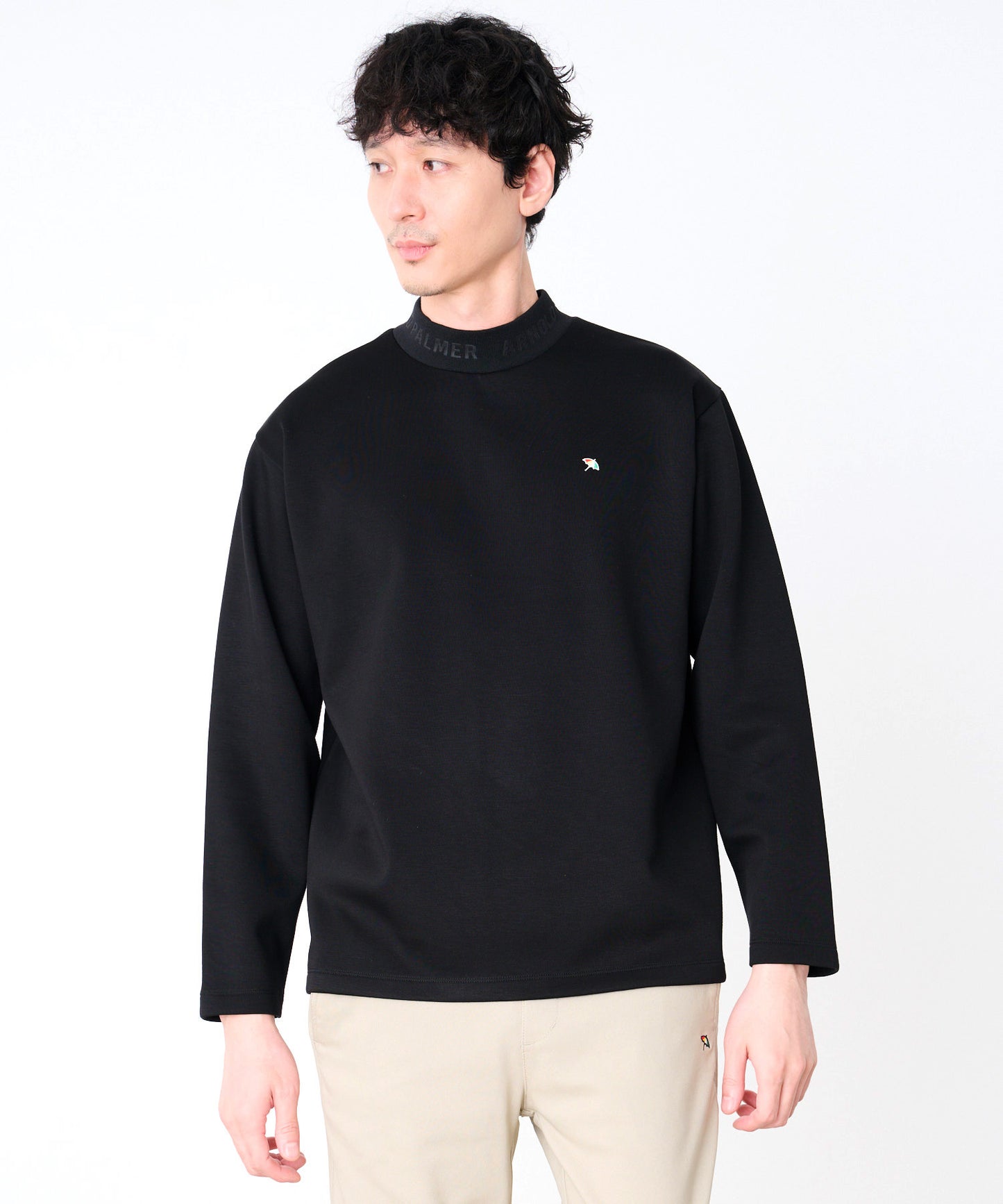 シルキーダンボールニット シェア ロゴプルオーバー