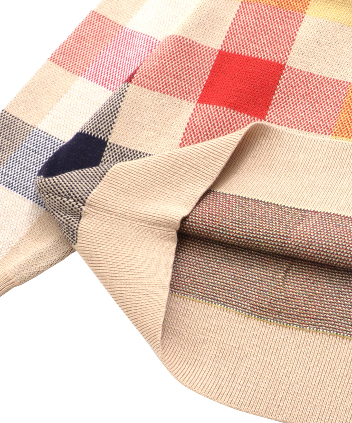 シェア パーマーチェック ジャガードニット プルオーバー